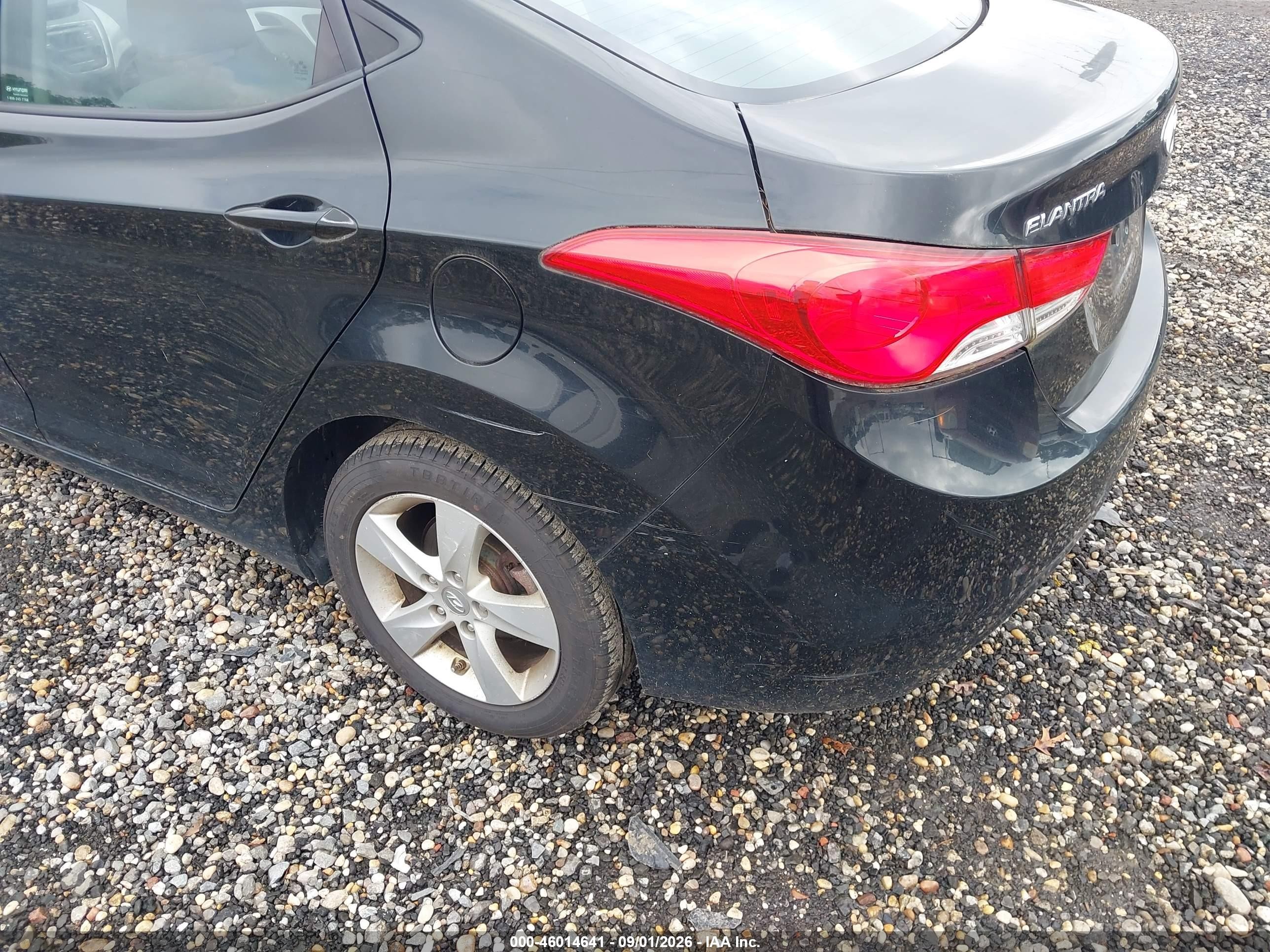 2013 Hyundai Elantra Gls Black vin: 5NPDH4AE2DH359516