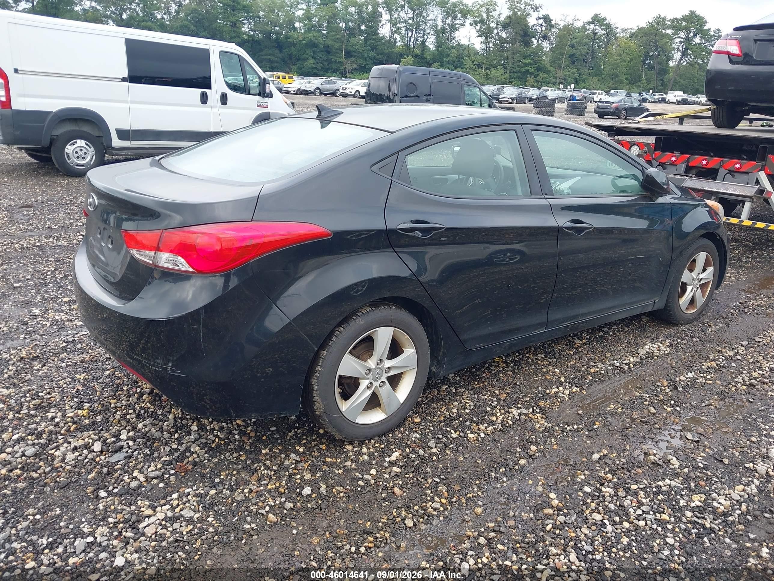 2013 Hyundai Elantra Gls Black vin: 5NPDH4AE2DH359516