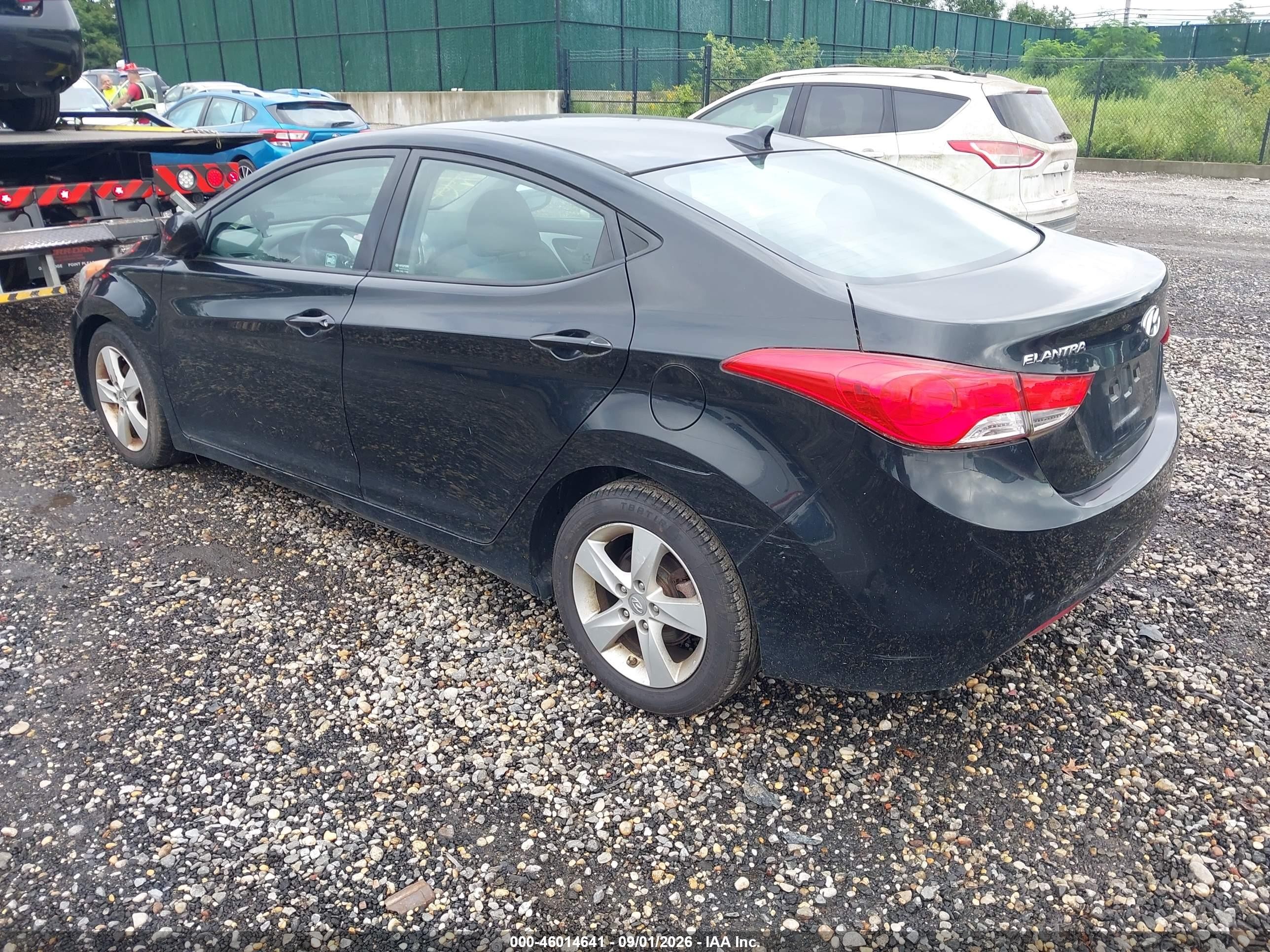 2013 Hyundai Elantra Gls Black vin: 5NPDH4AE2DH359516