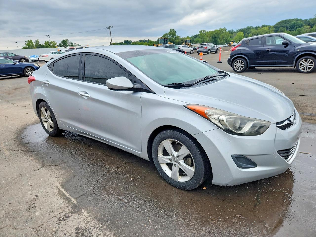 2013 Hyundai Elantra Gls Silver vin: 5NPDH4AE2DH366854
