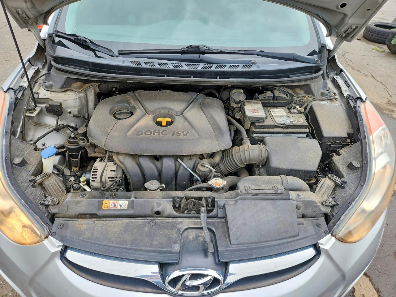 2013 Hyundai Elantra Gls Silver vin: 5NPDH4AE2DH366854