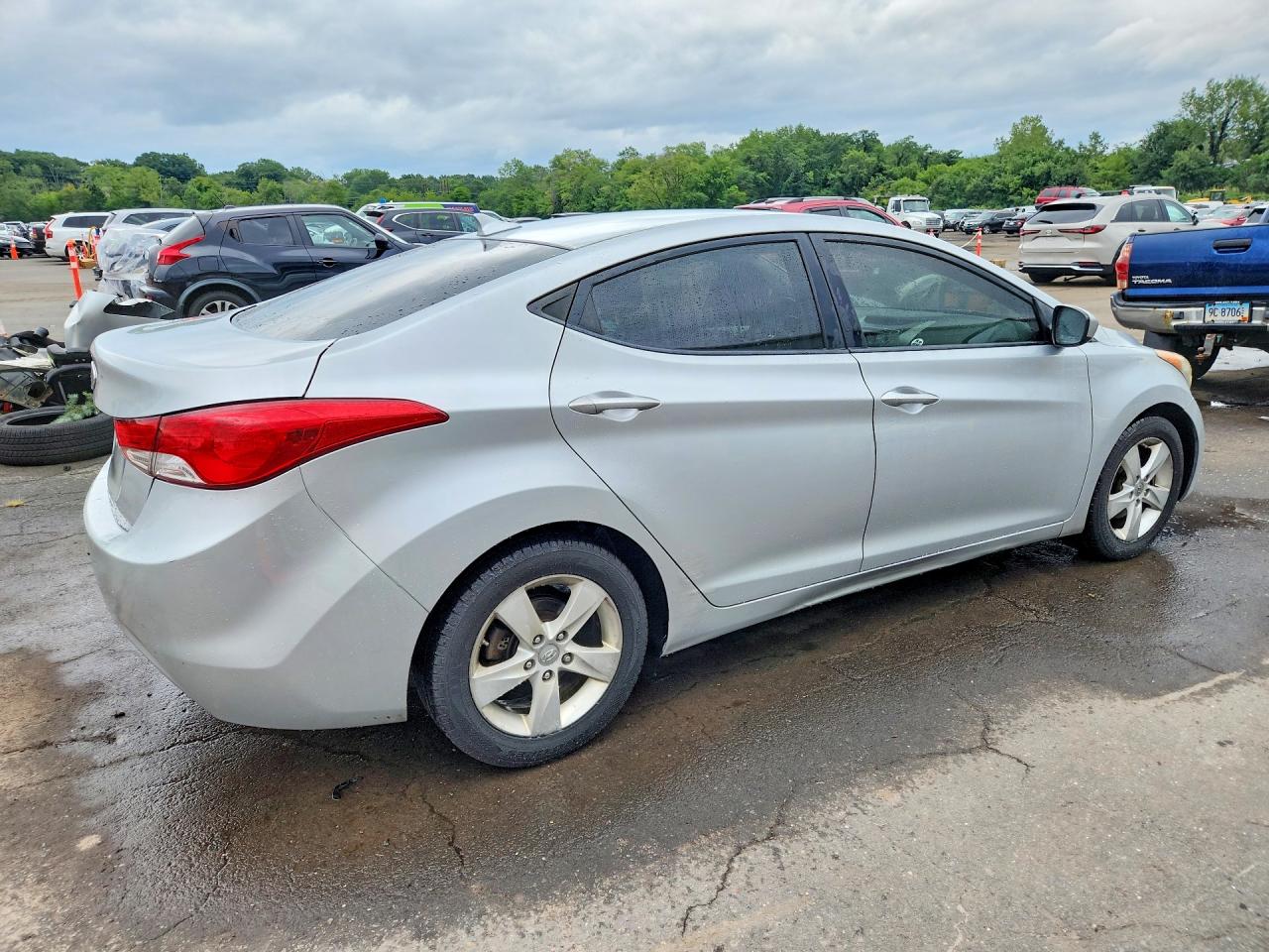 2013 Hyundai Elantra Gls Silver vin: 5NPDH4AE2DH366854