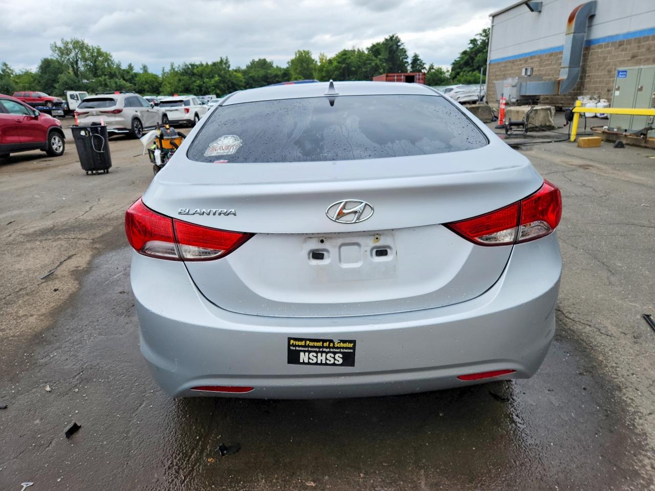 2013 Hyundai Elantra Gls Silver vin: 5NPDH4AE2DH366854