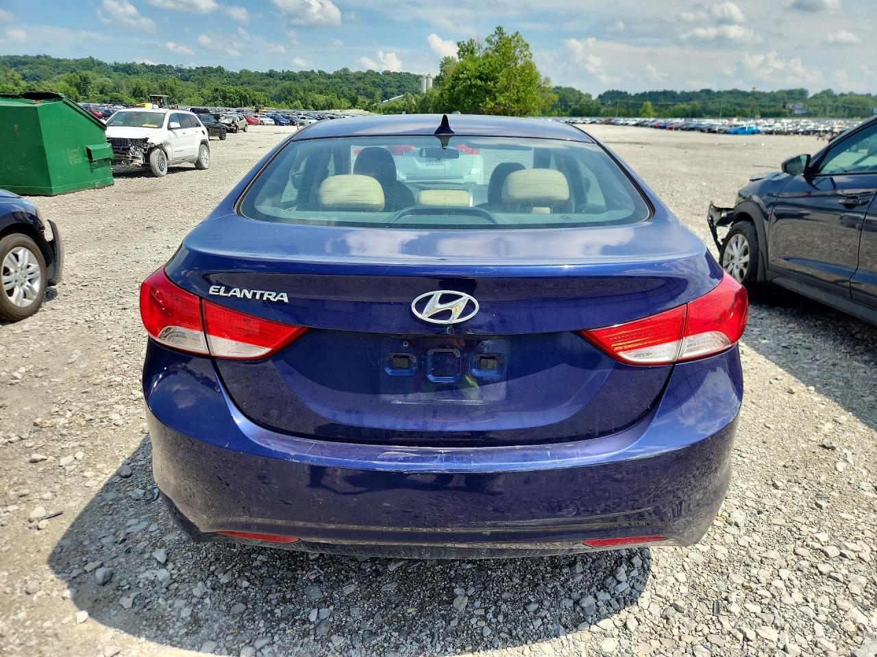 2013 Hyundai Elantra Gls Blue vin: 5NPDH4AE2DH370290