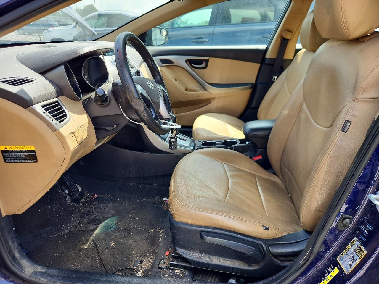 2013 Hyundai Elantra Gls Blue vin: 5NPDH4AE2DH370290
