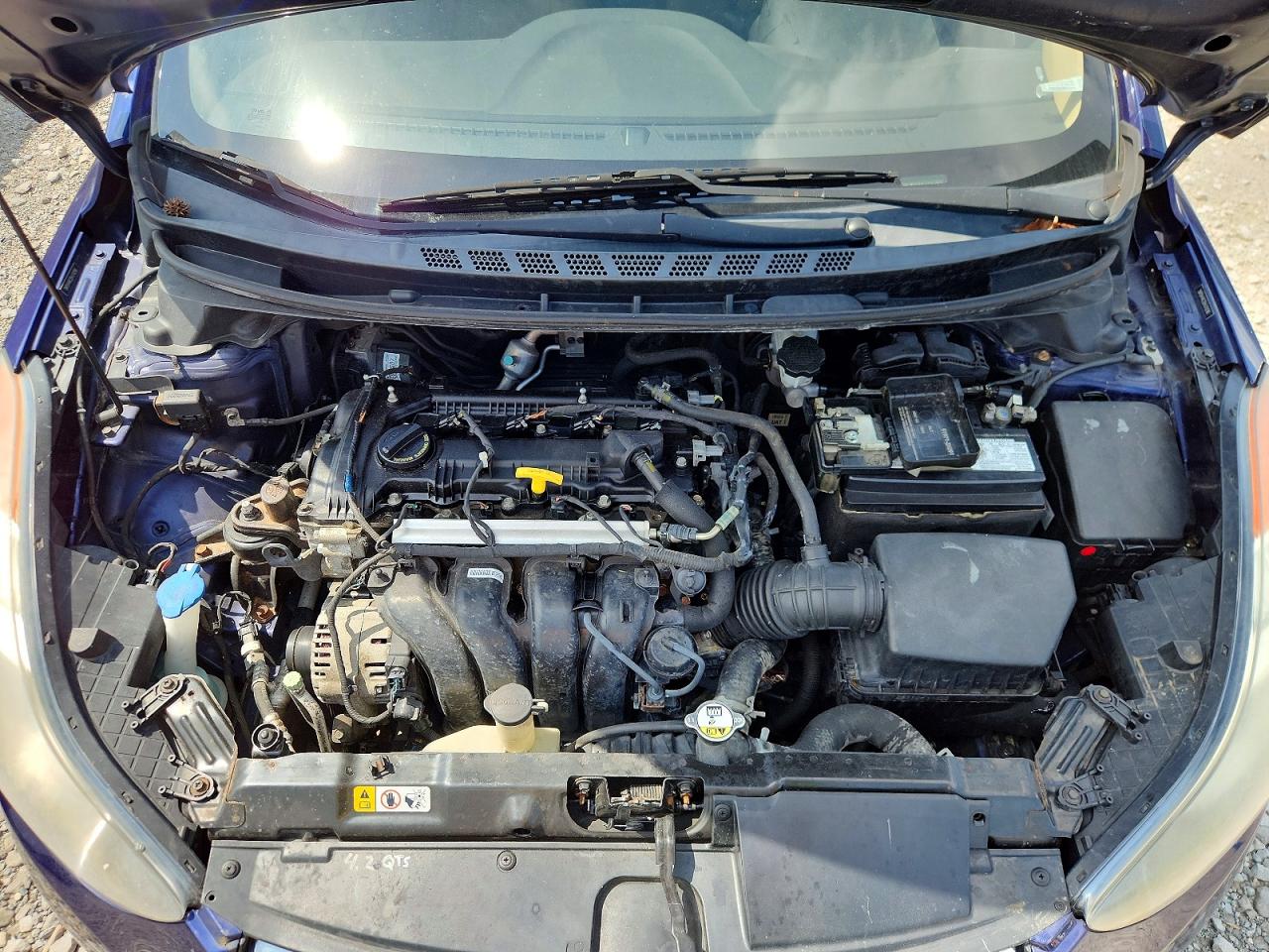 2013 Hyundai Elantra Gls Blue vin: 5NPDH4AE2DH370290