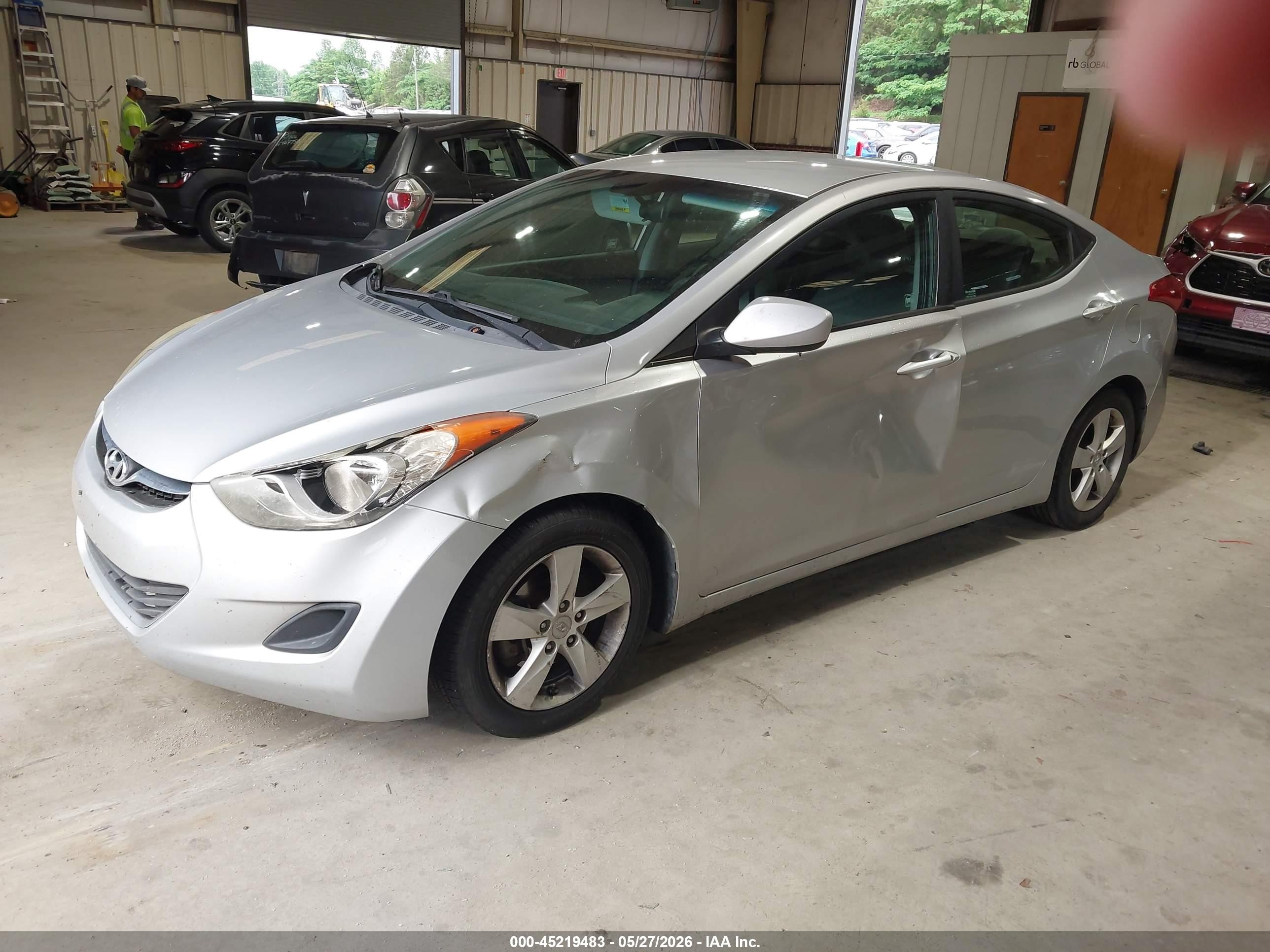 2013 Hyundai Elantra Gls Silver vin: 5NPDH4AE2DH373853