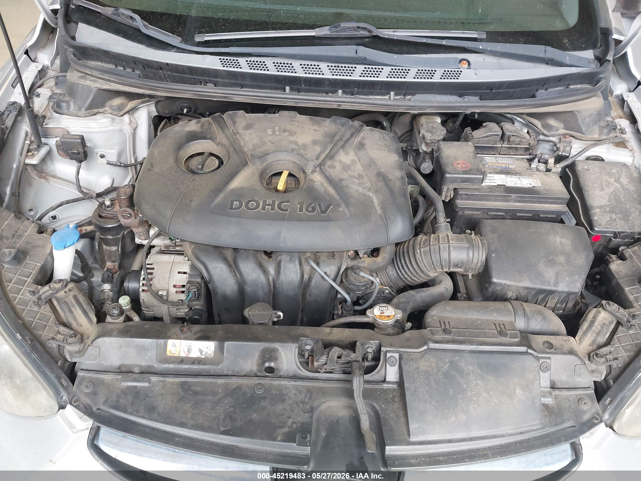 2013 Hyundai Elantra Gls Silver vin: 5NPDH4AE2DH373853