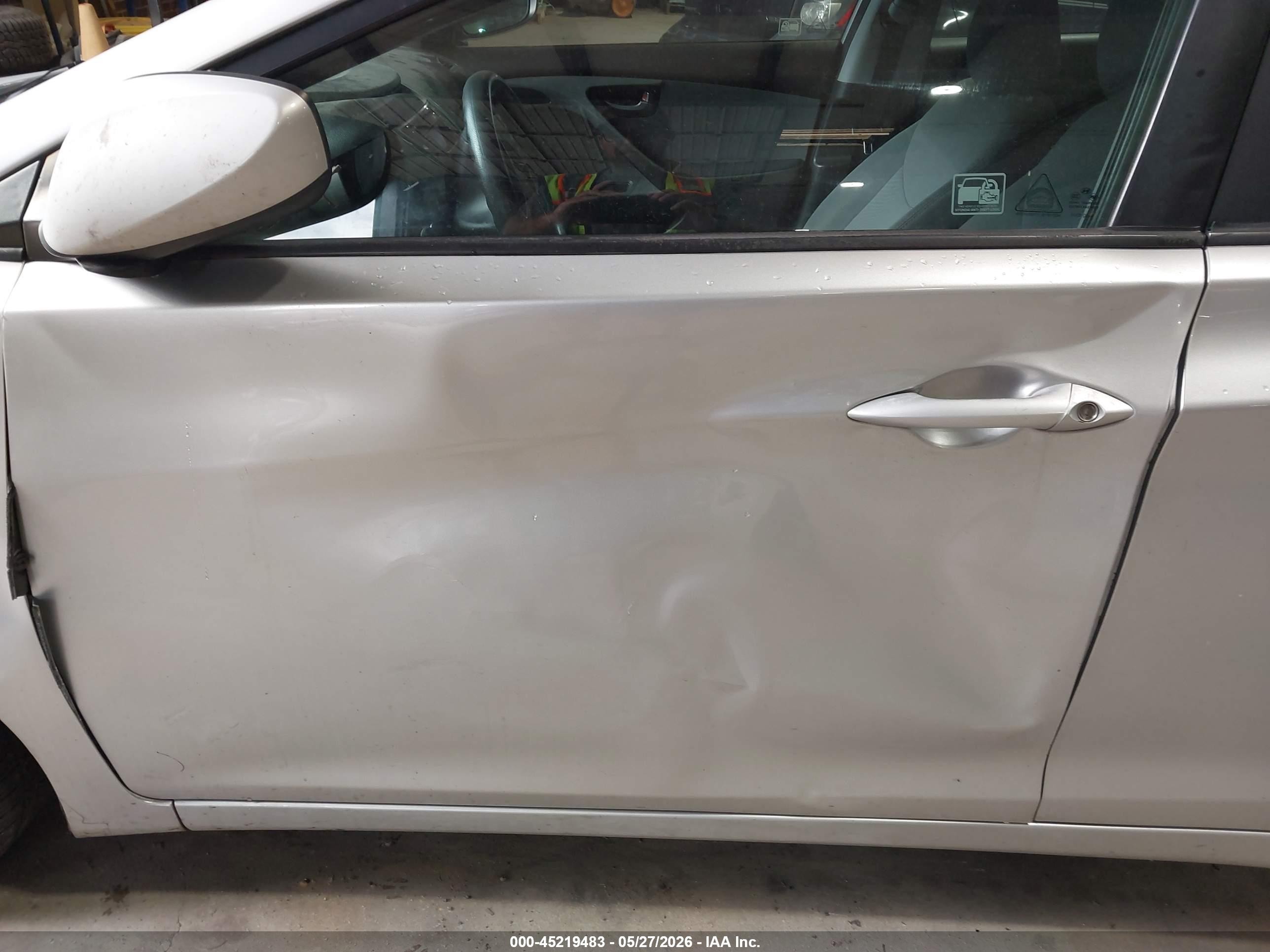 2013 Hyundai Elantra Gls Silver vin: 5NPDH4AE2DH373853