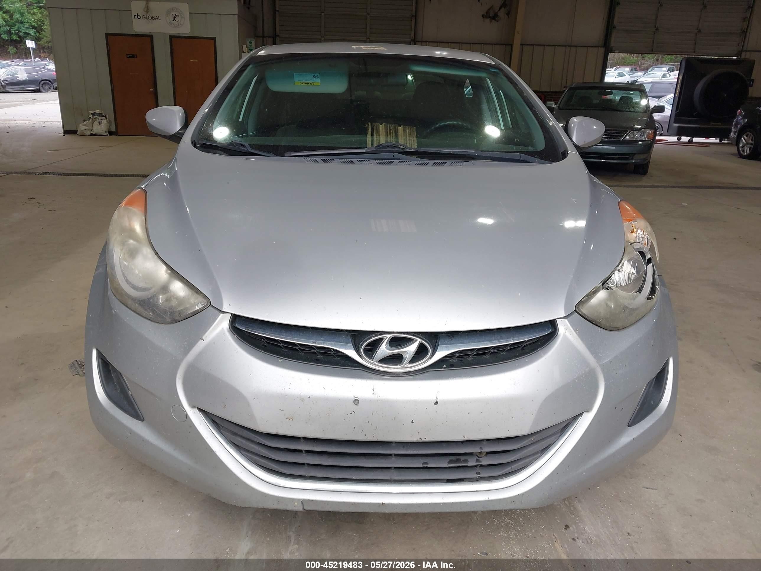 2013 Hyundai Elantra Gls Silver vin: 5NPDH4AE2DH373853