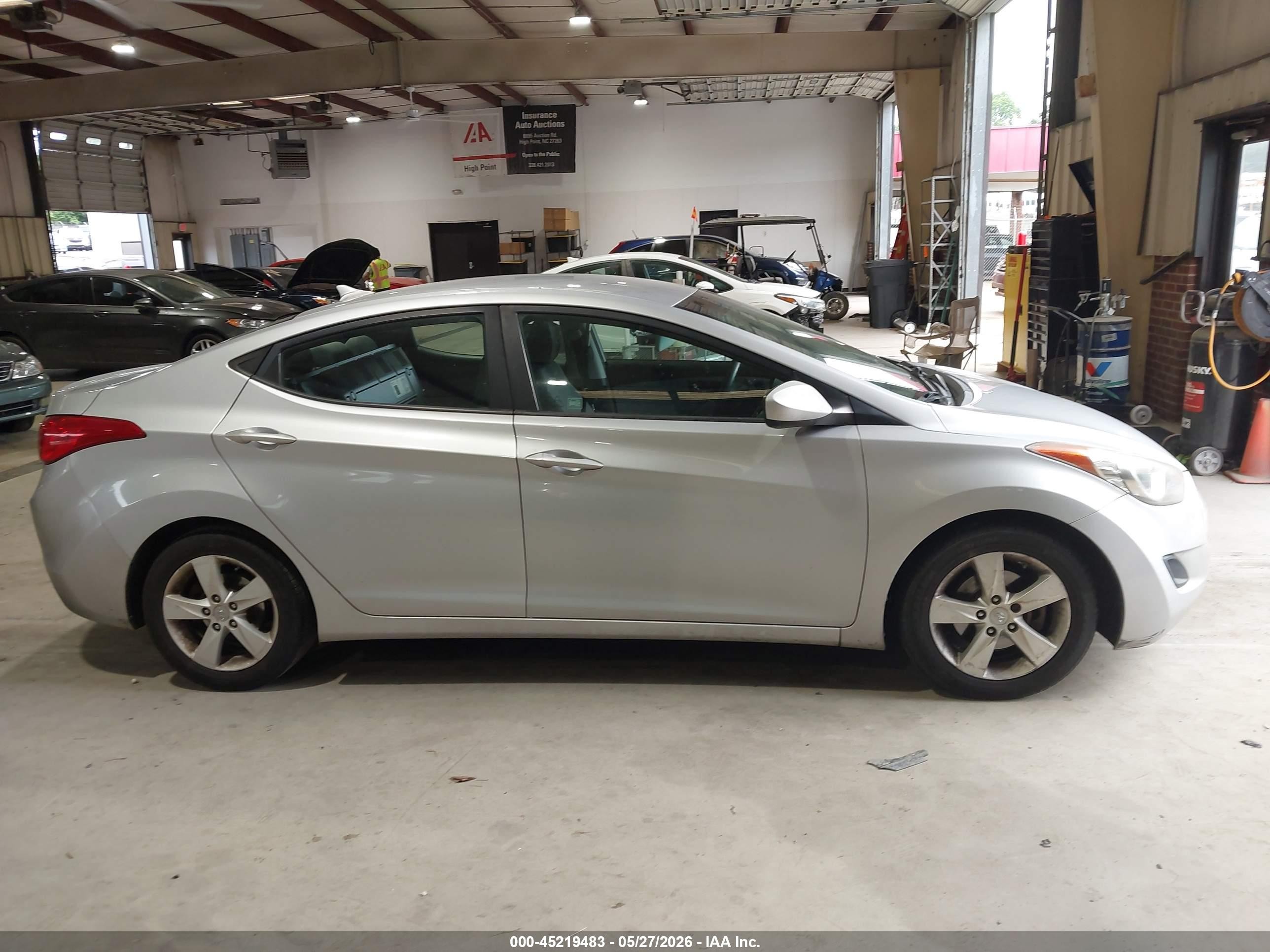 2013 Hyundai Elantra Gls Silver vin: 5NPDH4AE2DH373853