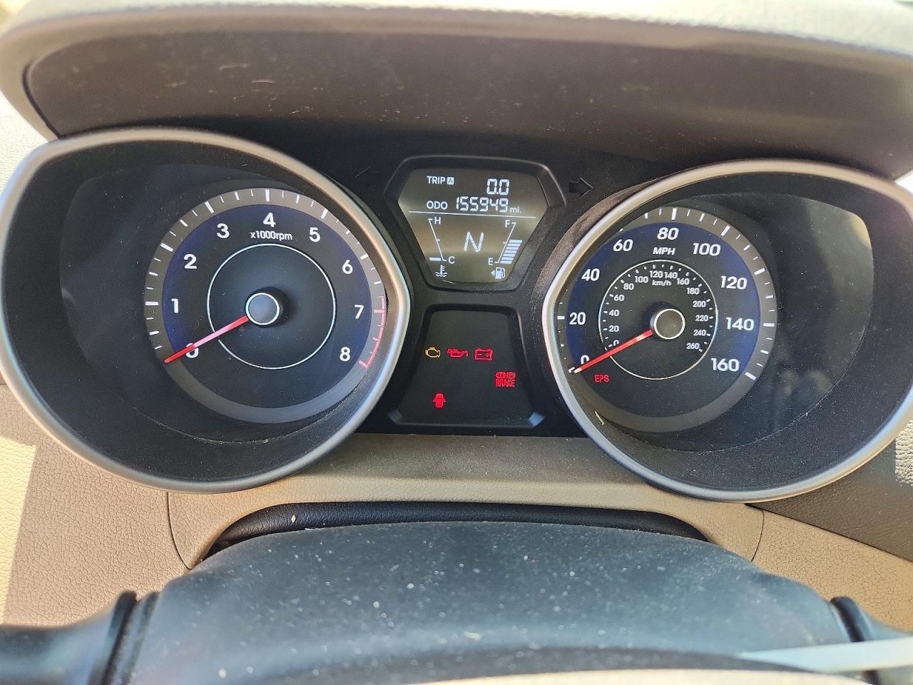 2013 Hyundai Elantra Gls Tan vin: 5NPDH4AE2DH377336