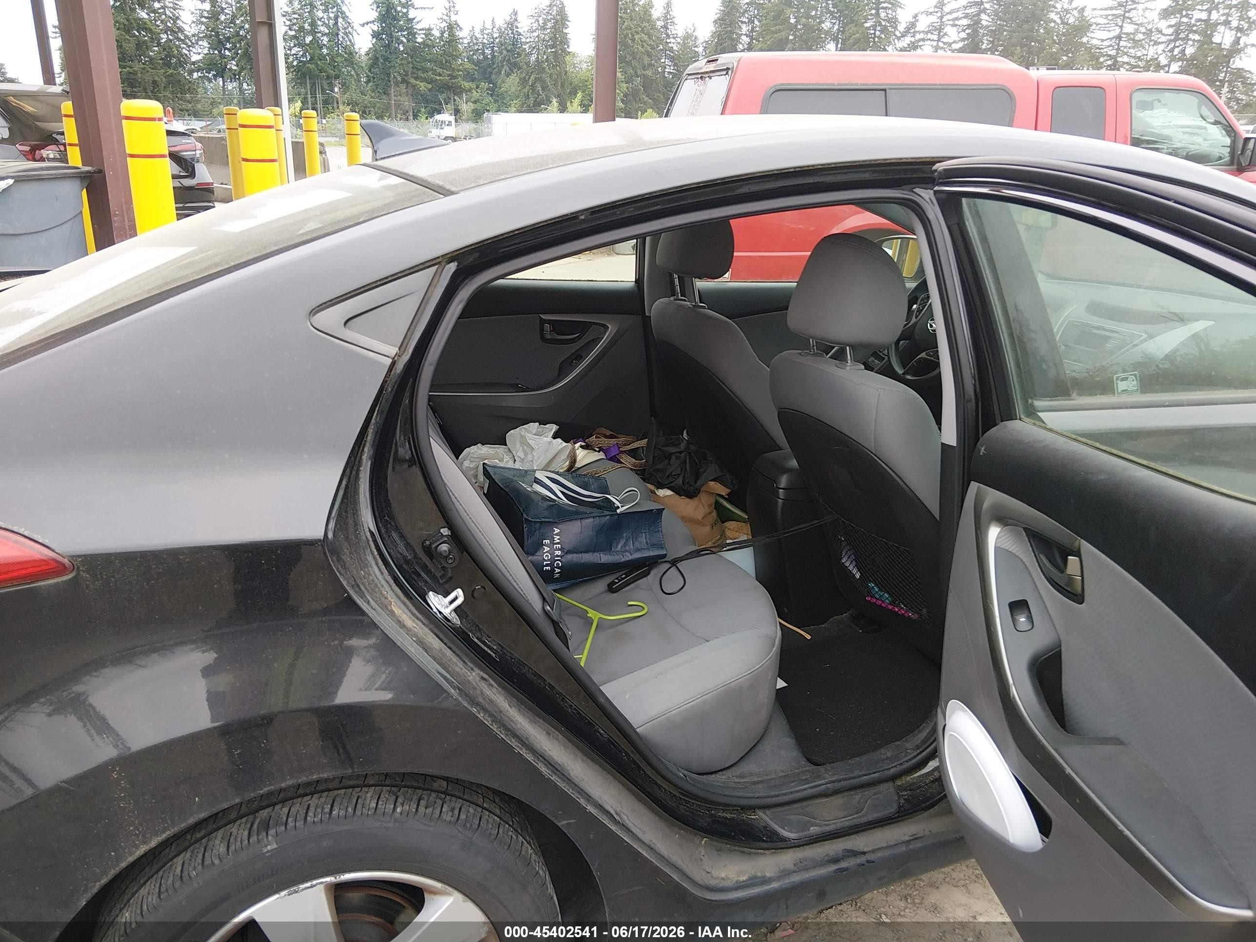 2013 Hyundai Elantra Gls Black vin: 5NPDH4AE2DH383797