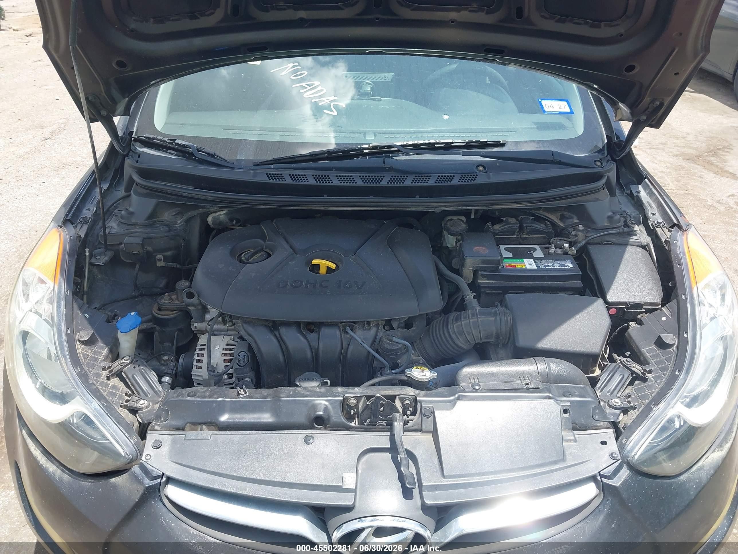 2013 Hyundai Elantra Gls Black vin: 5NPDH4AE2DH383993