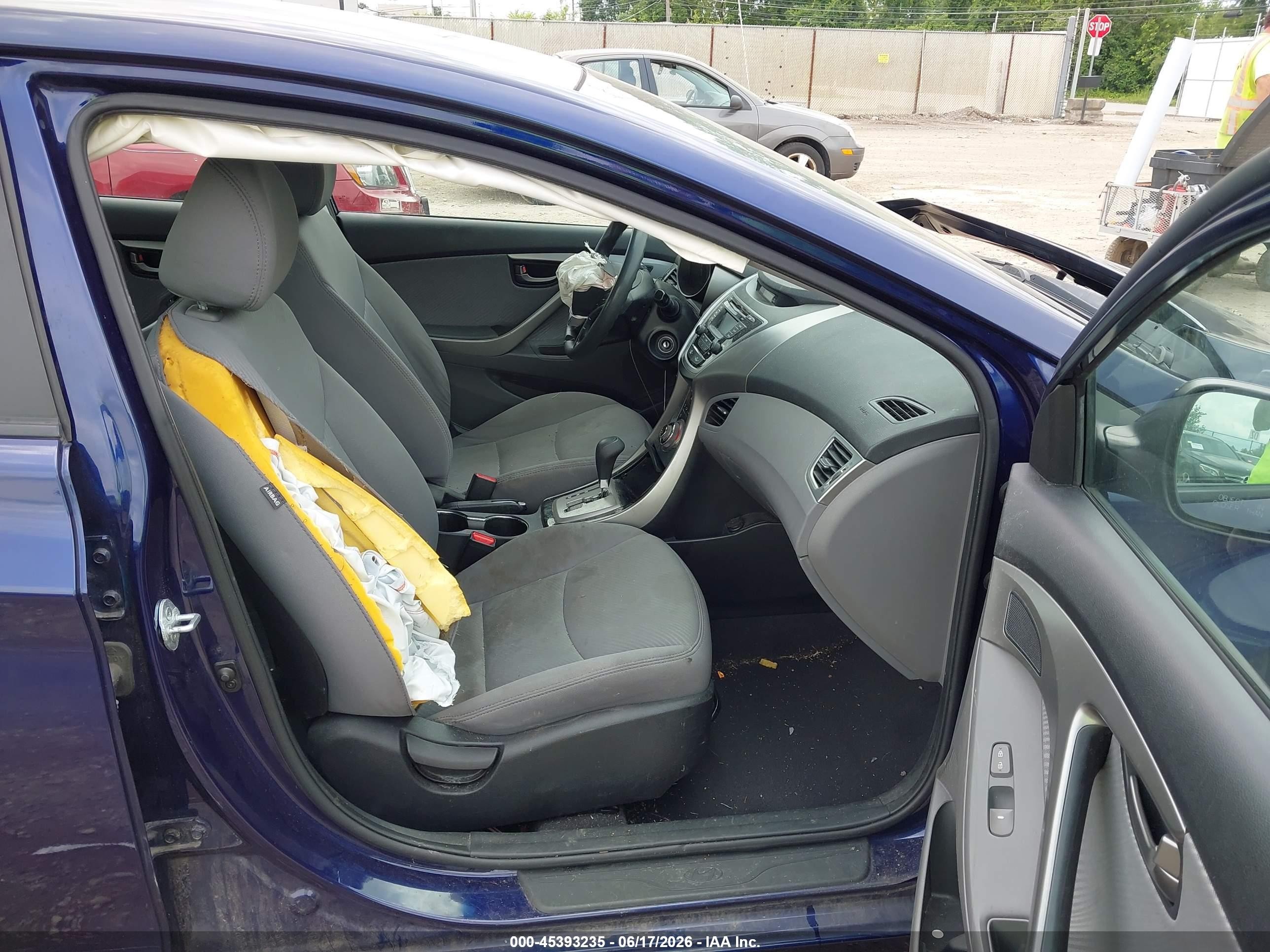 2013 Hyundai Elantra Gls Blue vin: 5NPDH4AE2DH384142
