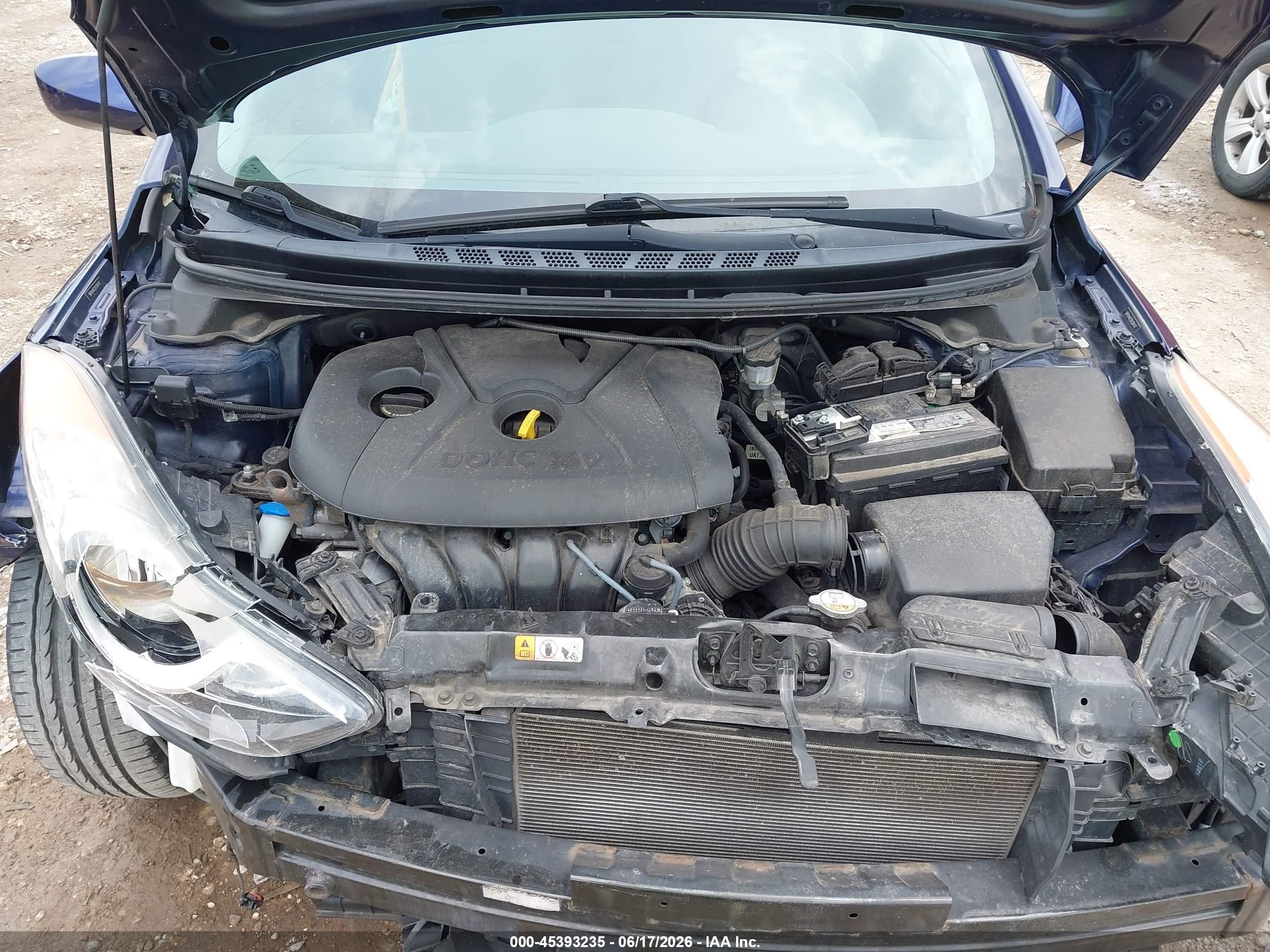 2013 Hyundai Elantra Gls Blue vin: 5NPDH4AE2DH384142