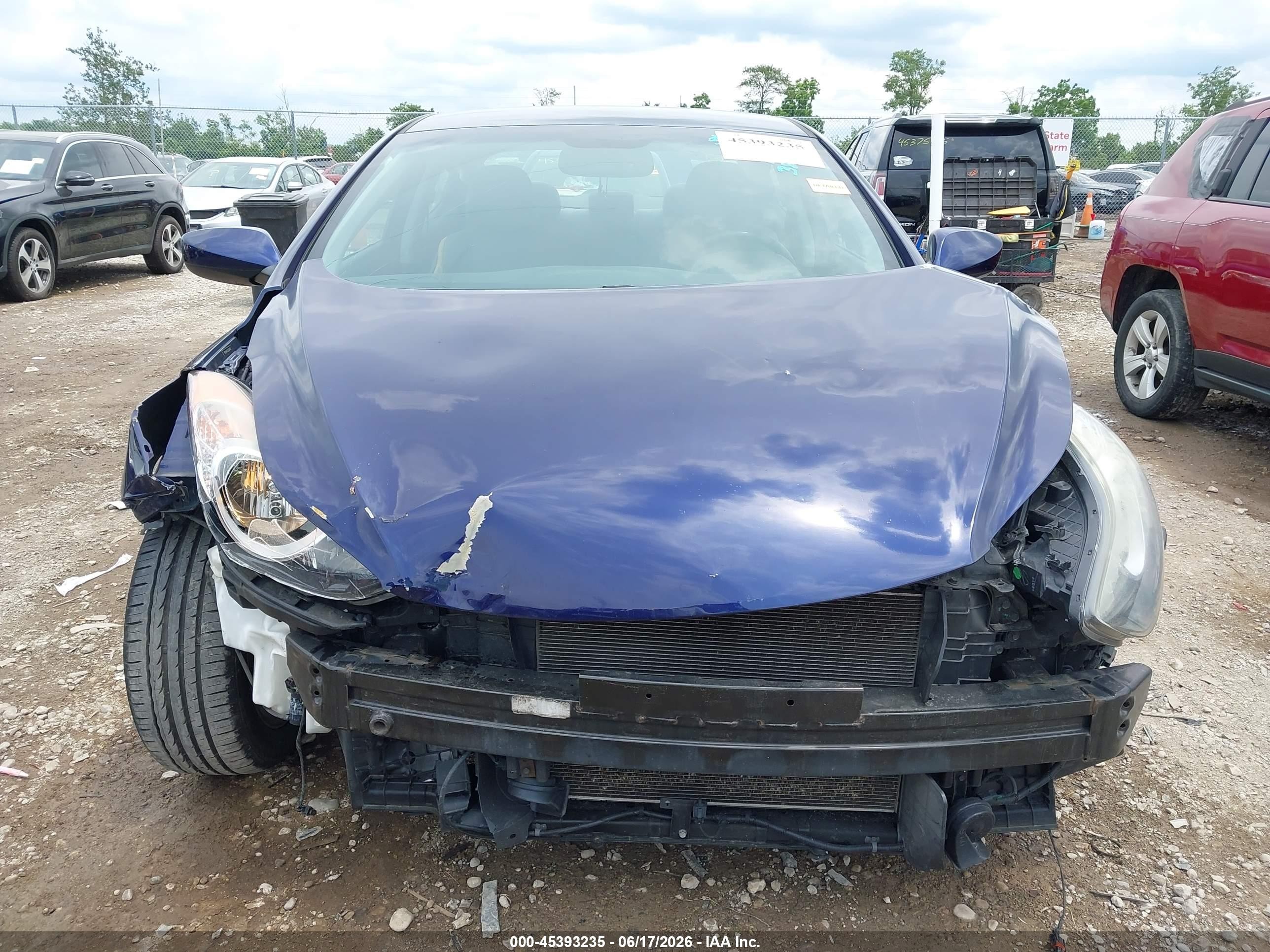 2013 Hyundai Elantra Gls Blue vin: 5NPDH4AE2DH384142