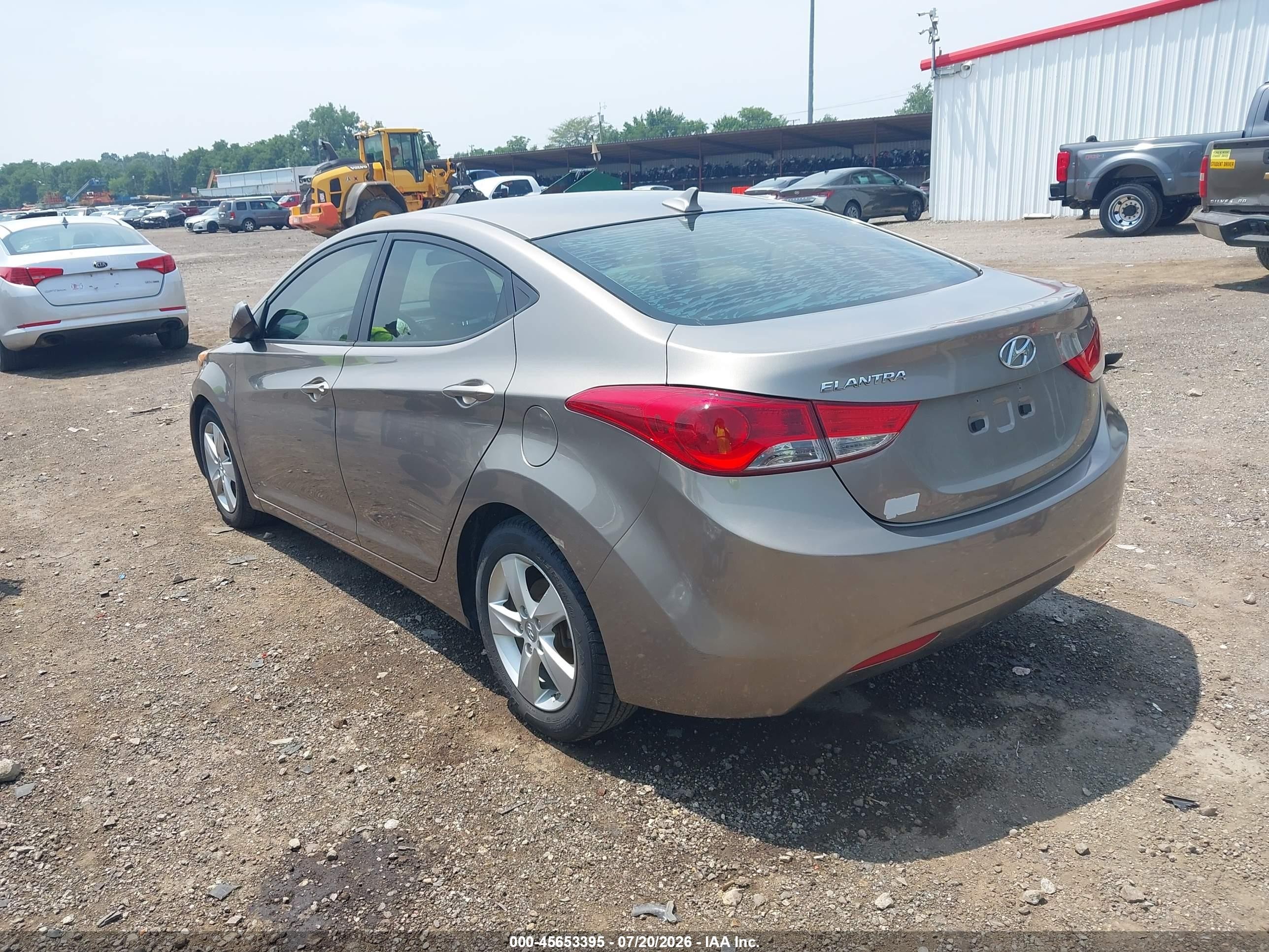 2013 Hyundai Elantra Gls Silver vin: 5NPDH4AE2DH389373