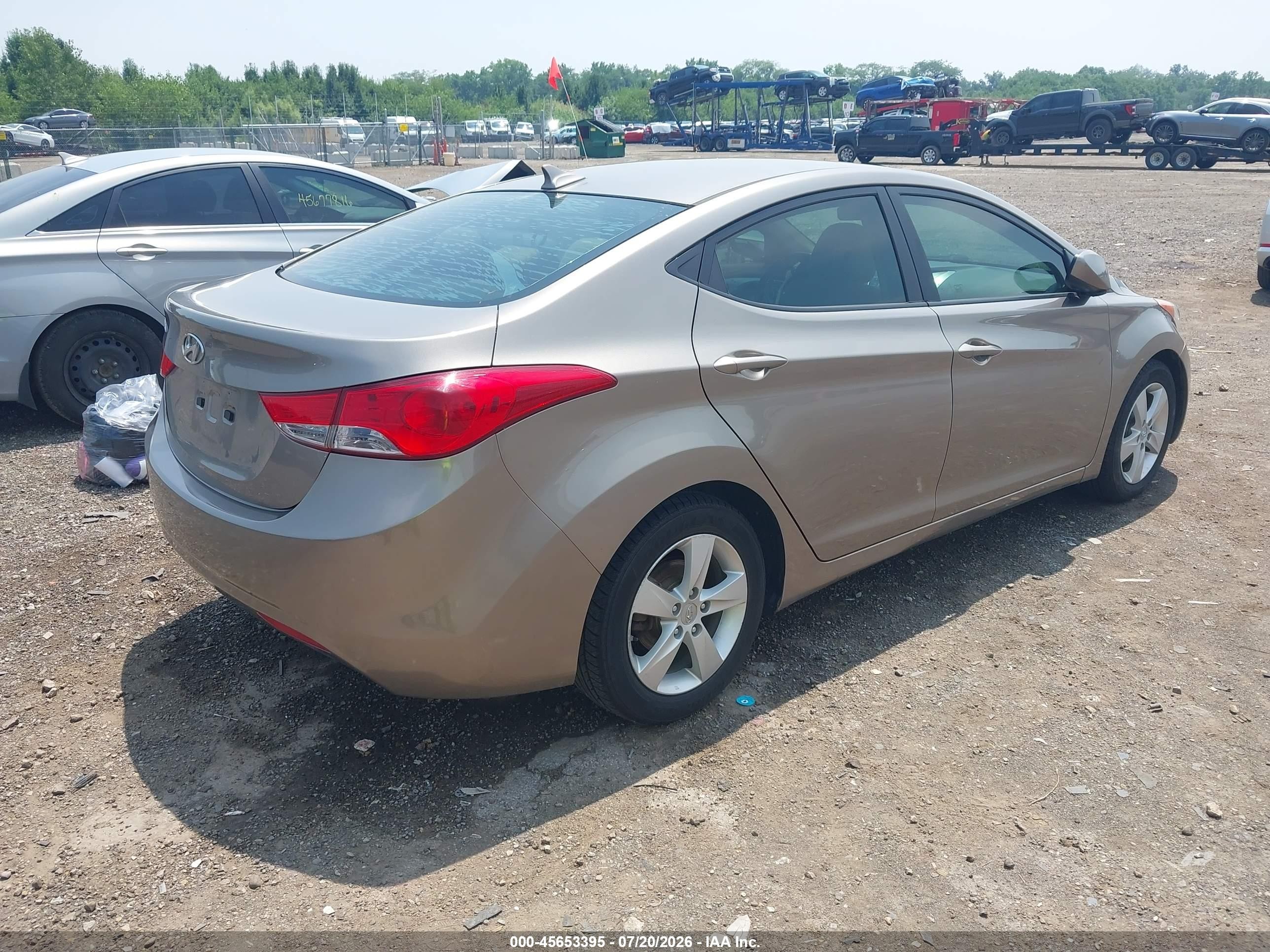 2013 Hyundai Elantra Gls Silver vin: 5NPDH4AE2DH389373