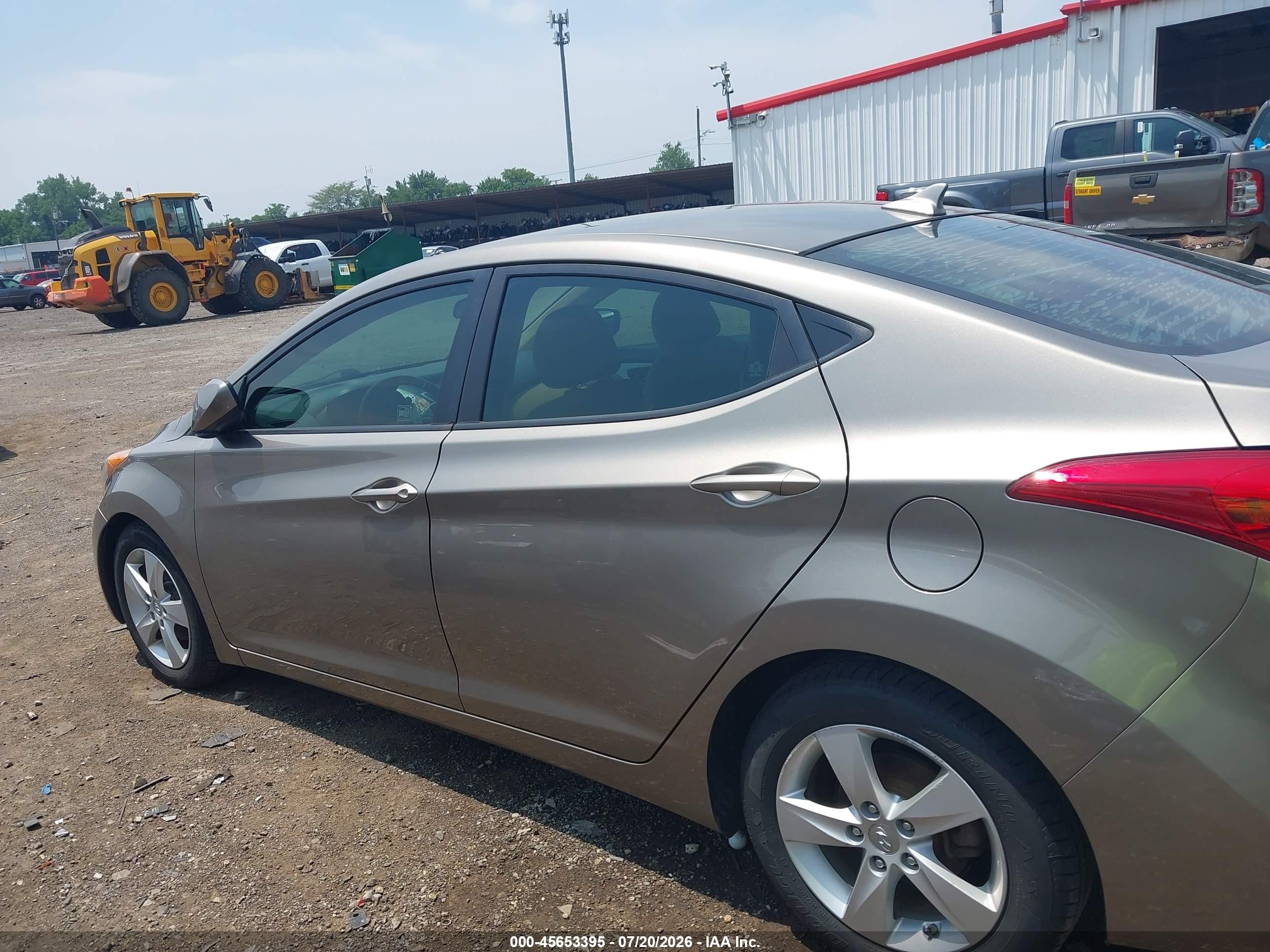2013 Hyundai Elantra Gls Silver vin: 5NPDH4AE2DH389373