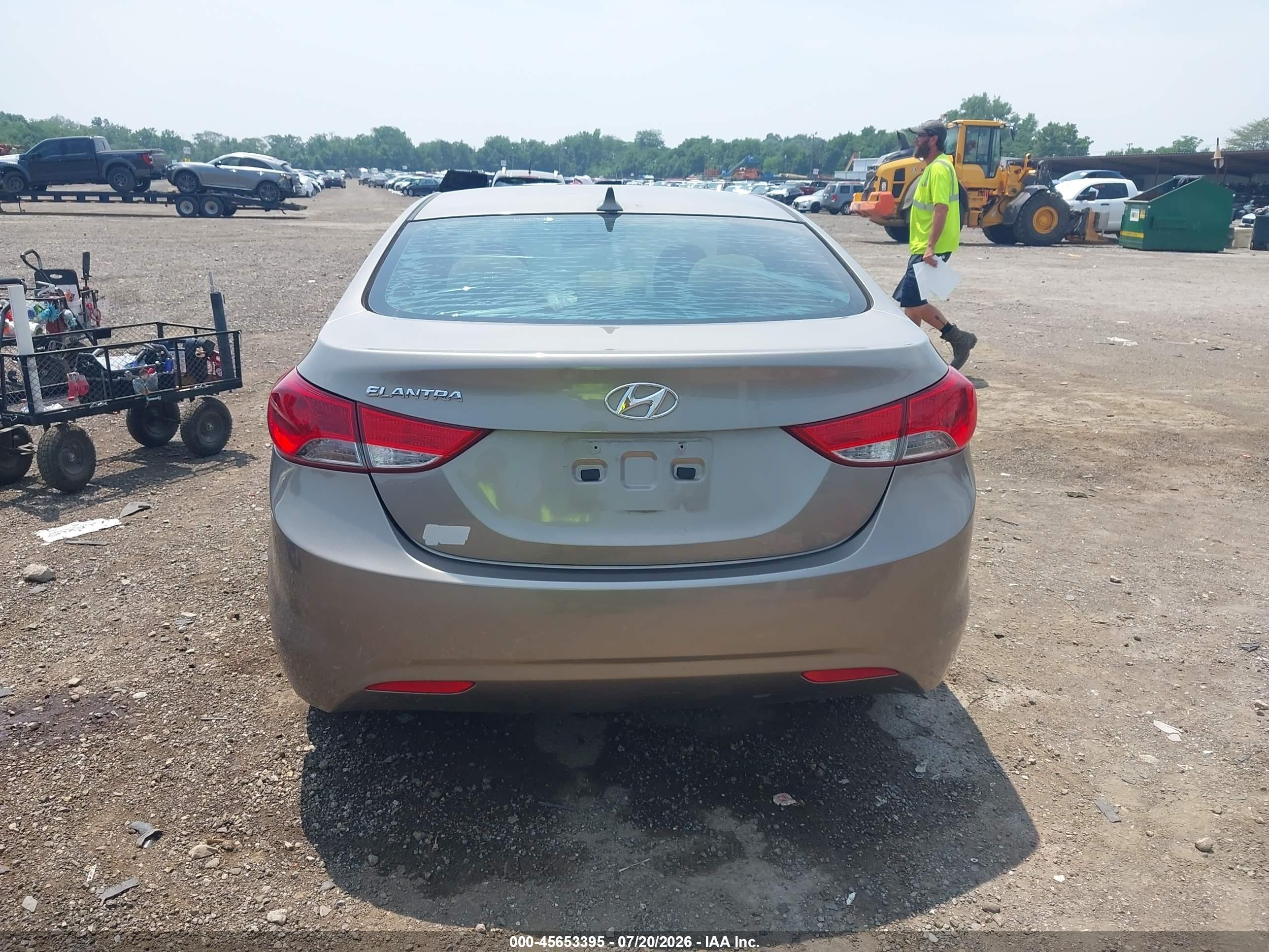 2013 Hyundai Elantra Gls Silver vin: 5NPDH4AE2DH389373
