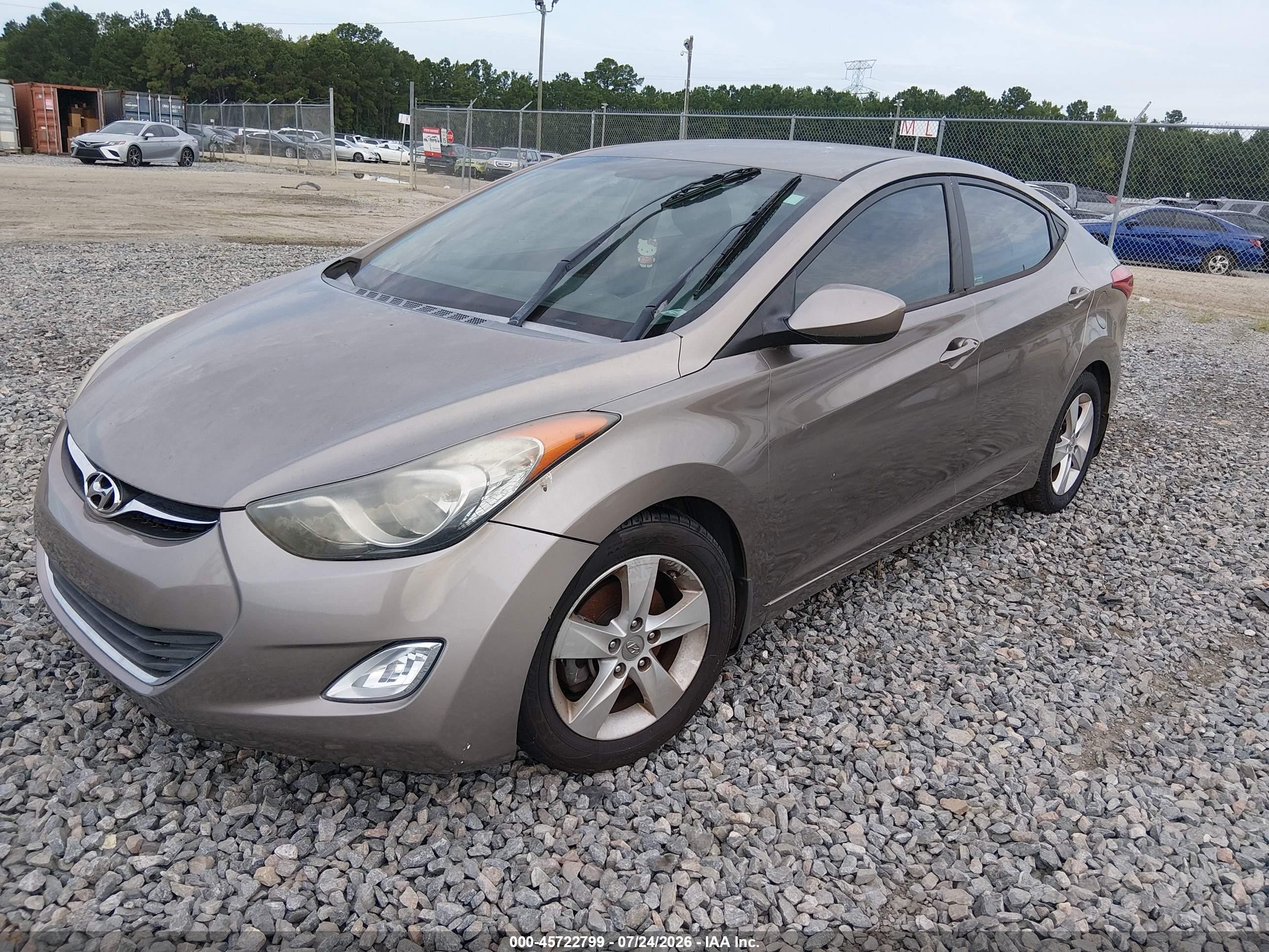 2013 Hyundai Elantra Gls Brown vin: 5NPDH4AE2DH394217