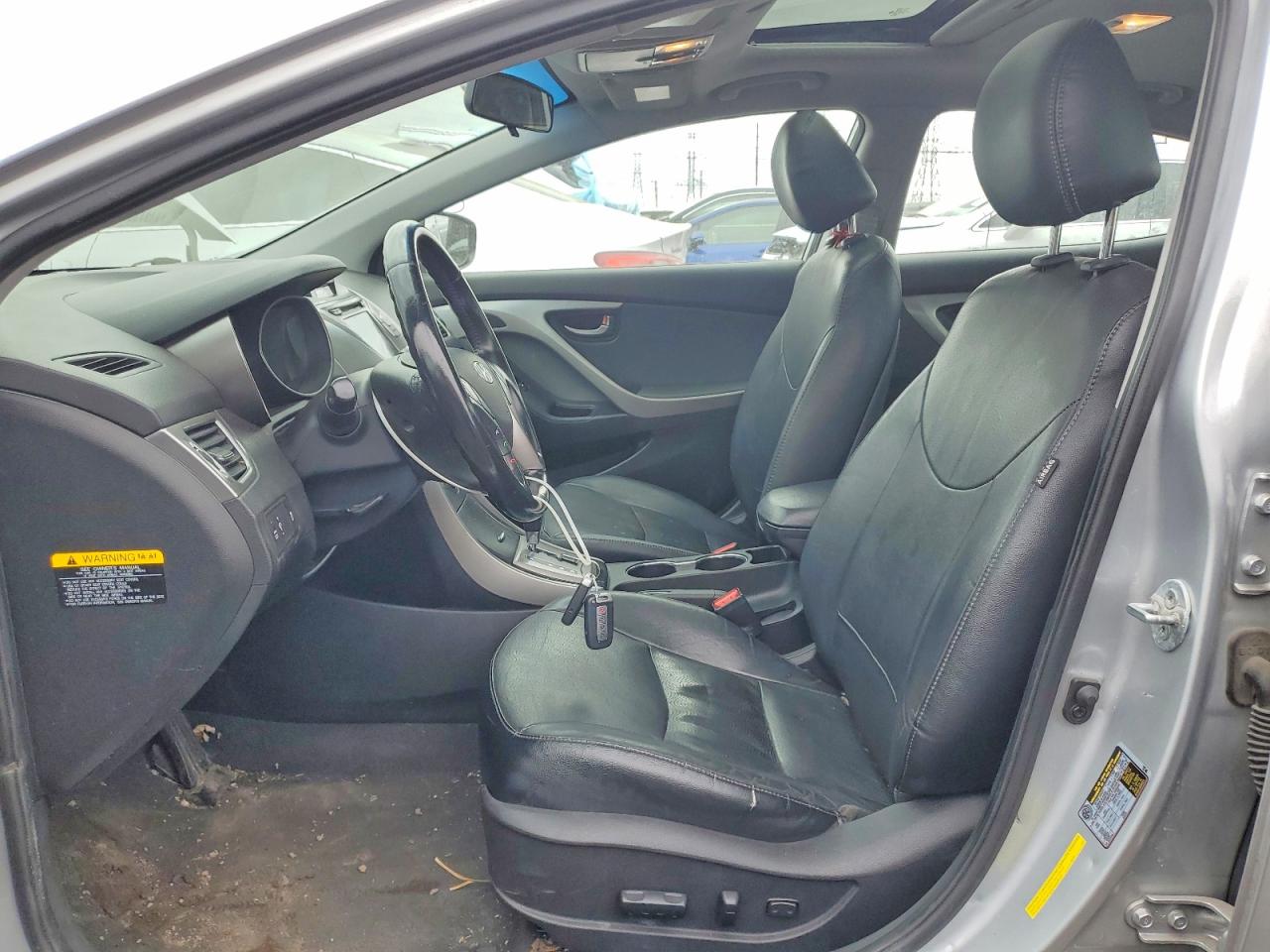 2013 Hyundai Elantra Limited Silver vin: 5NPDH4AE2DH394721