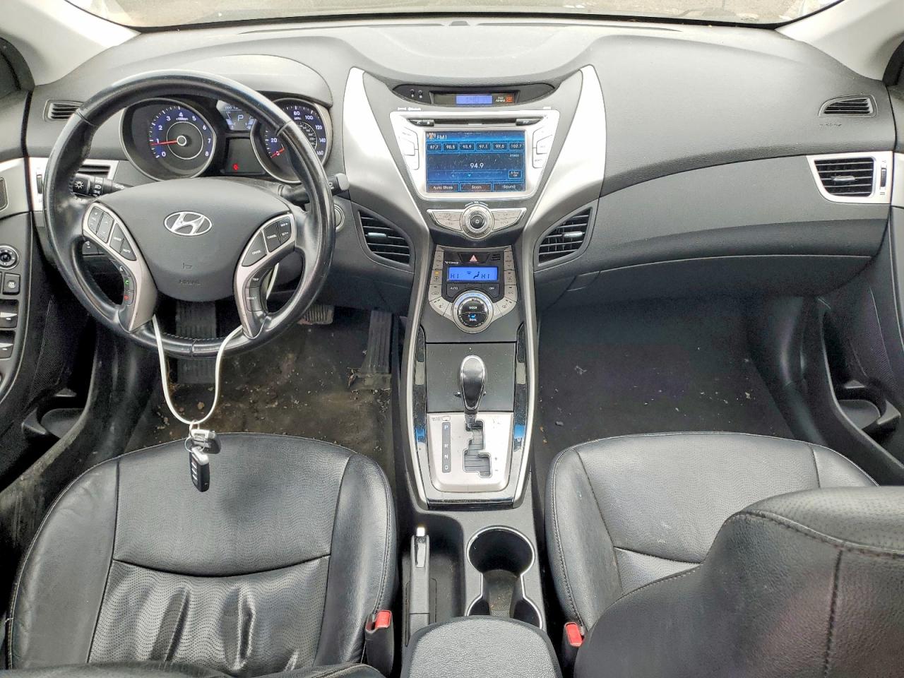 2013 Hyundai Elantra Limited Silver vin: 5NPDH4AE2DH394721