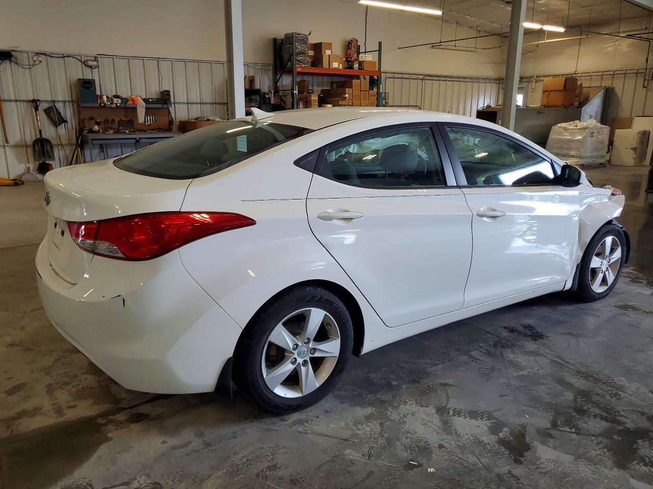 2013 Hyundai Elantra Gls White vin: 5NPDH4AE2DH406933