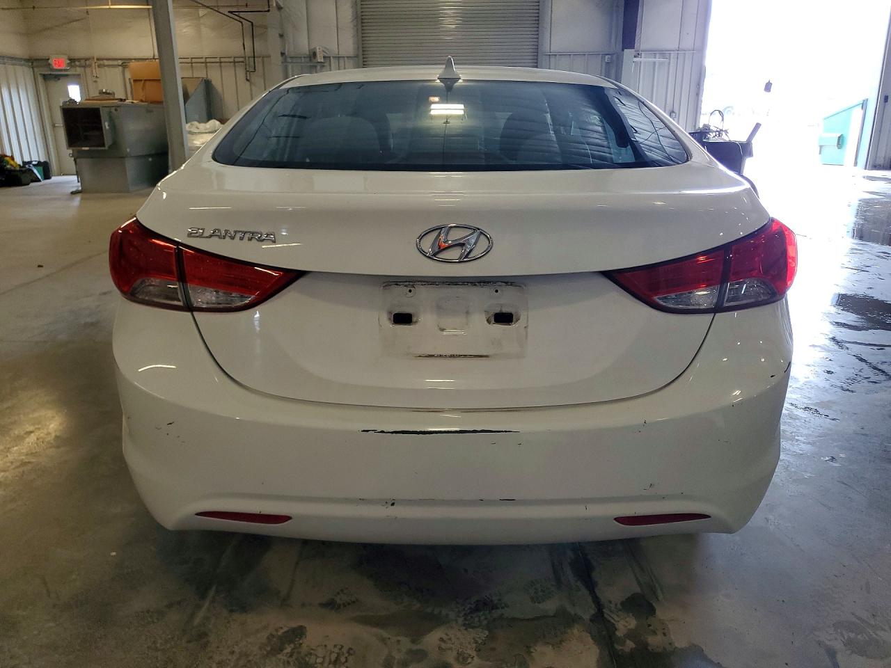 2013 Hyundai Elantra Gls White vin: 5NPDH4AE2DH406933