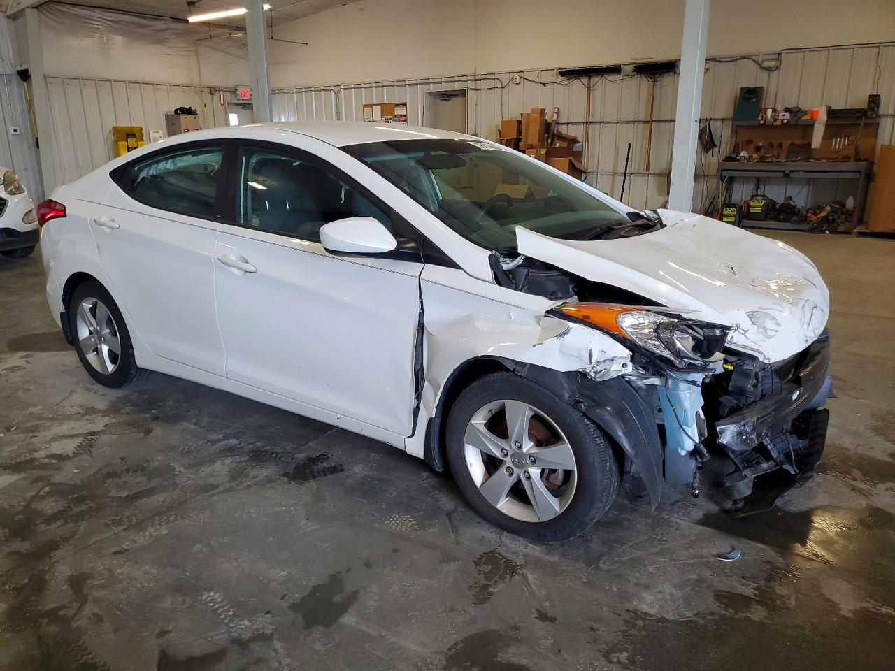 2013 Hyundai Elantra Gls White vin: 5NPDH4AE2DH406933