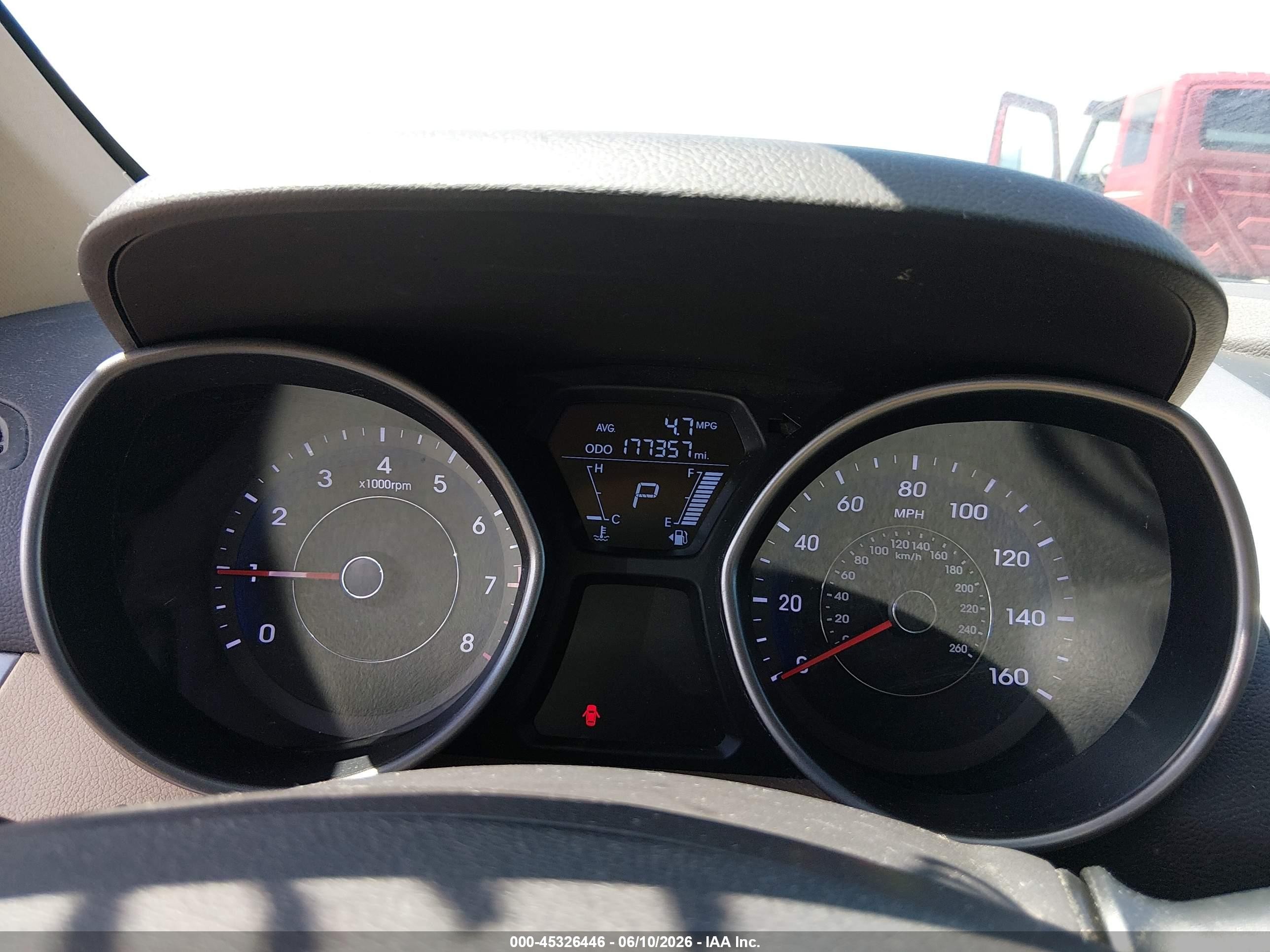 2013 Hyundai Elantra Gls Red vin: 5NPDH4AE2DH407564