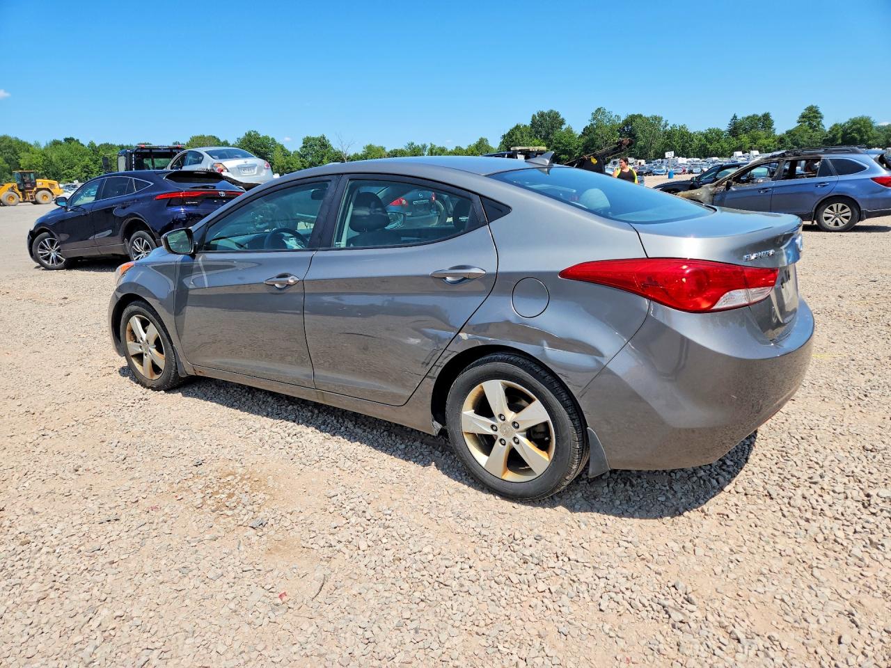 2013 Hyundai Elantra Gls Silver vin: 5NPDH4AE2DH413297