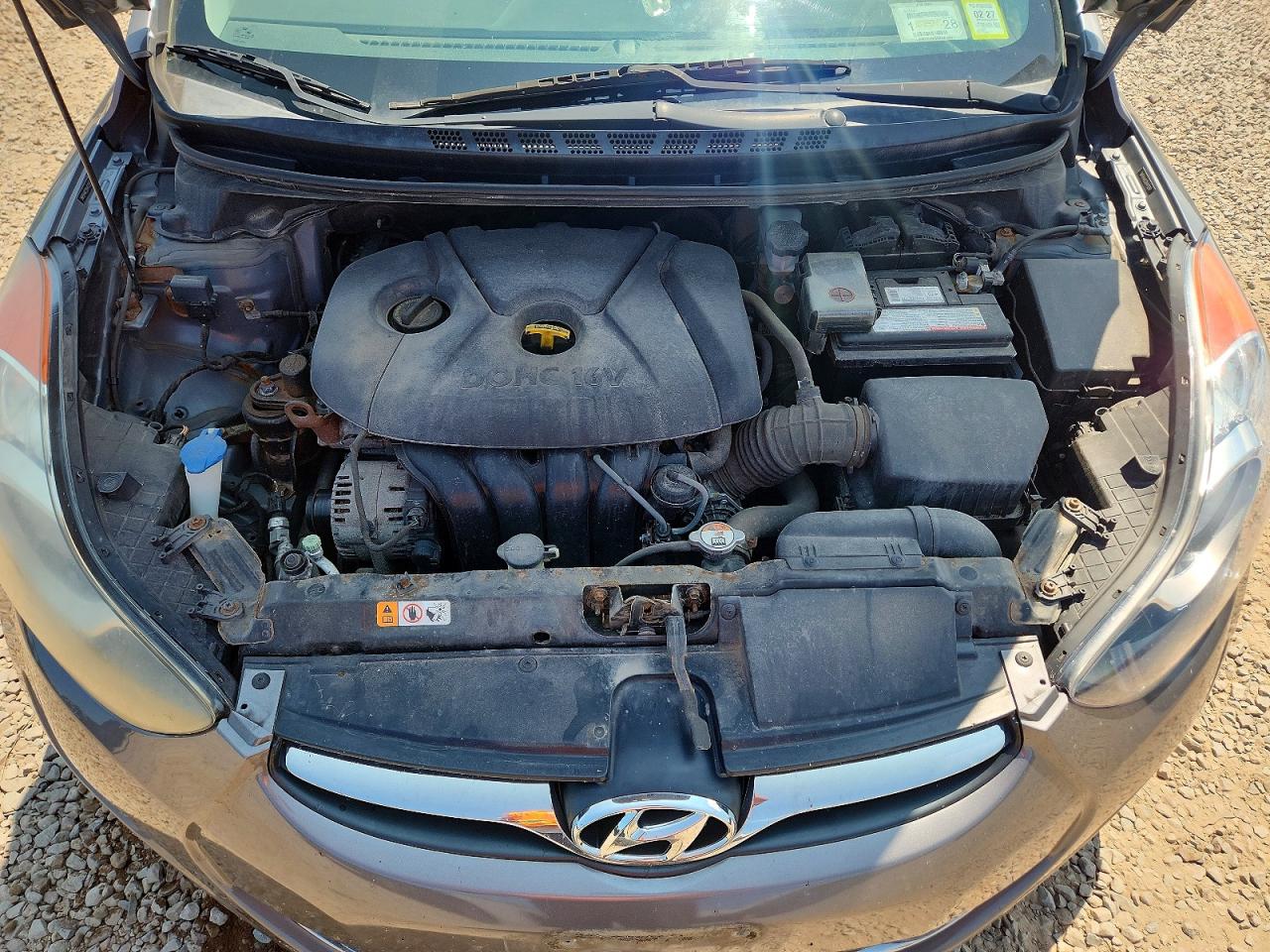 2013 Hyundai Elantra Gls Silver vin: 5NPDH4AE2DH413297