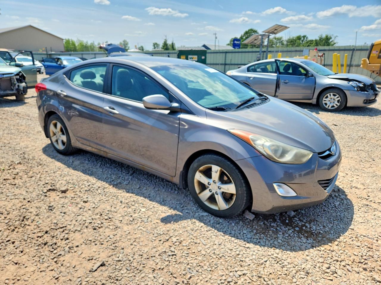 2013 Hyundai Elantra Gls Silver vin: 5NPDH4AE2DH413297