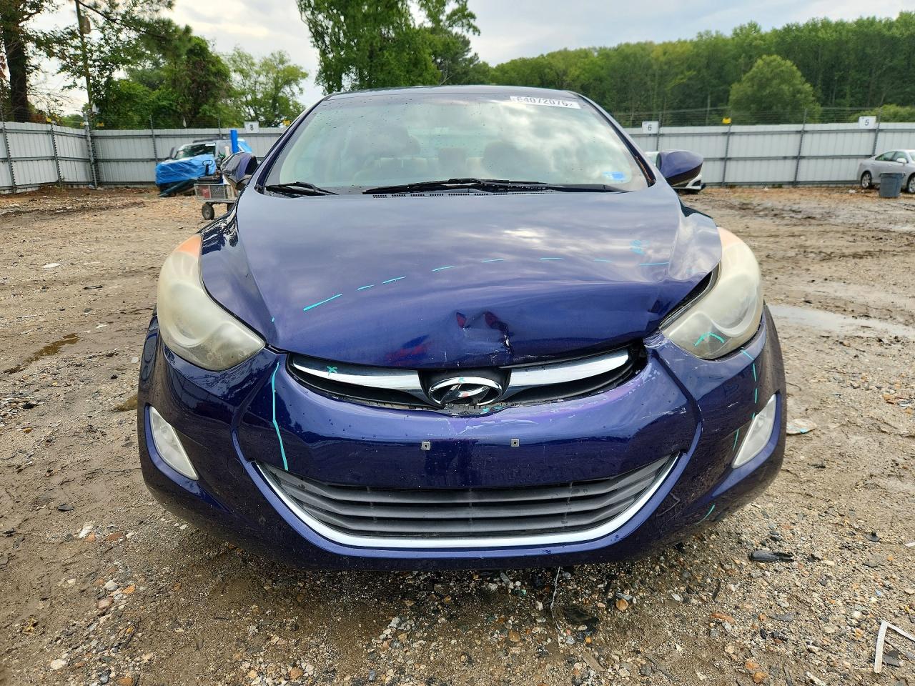 2013 Hyundai Elantra Gls Blue vin: 5NPDH4AE2DH415308