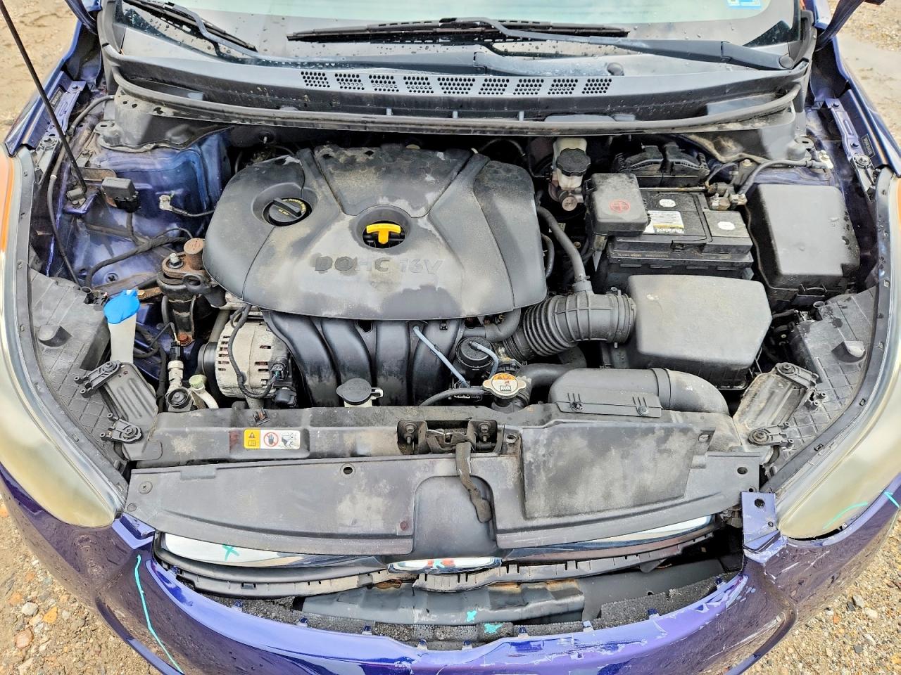 2013 Hyundai Elantra Gls Blue vin: 5NPDH4AE2DH415308