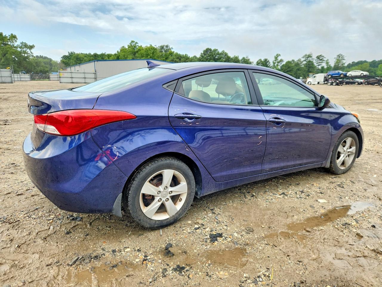 2013 Hyundai Elantra Gls Blue vin: 5NPDH4AE2DH415308