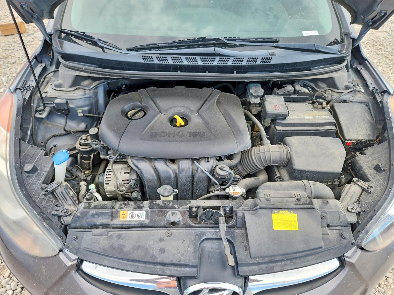 2013 Hyundai Elantra Gls Gray vin: 5NPDH4AE2DH419794