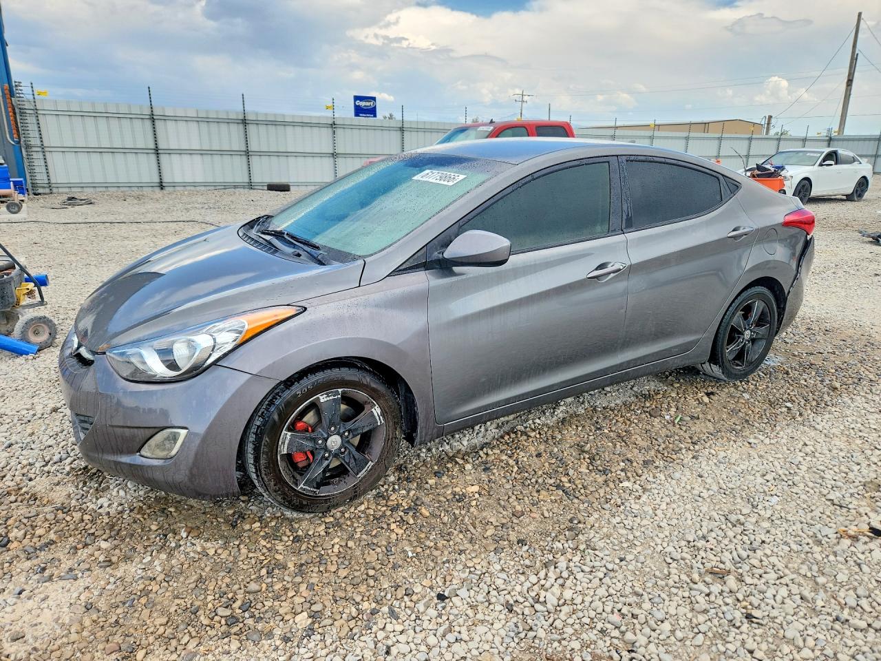 2013 Hyundai Elantra Gls Gray vin: 5NPDH4AE2DH419794