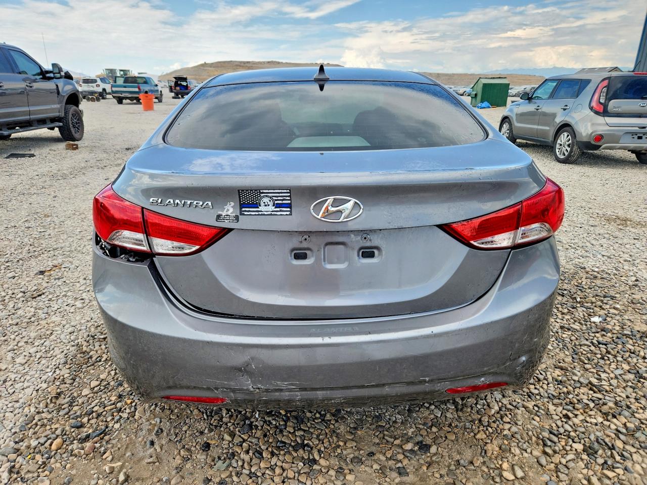 2013 Hyundai Elantra Gls Gray vin: 5NPDH4AE2DH419794