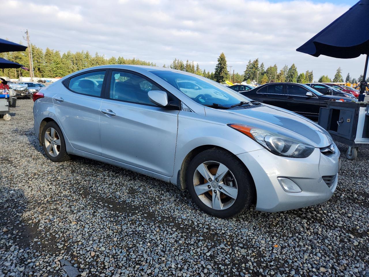 2013 Hyundai Elantra Gls Silver vin: 5NPDH4AE2DH420265