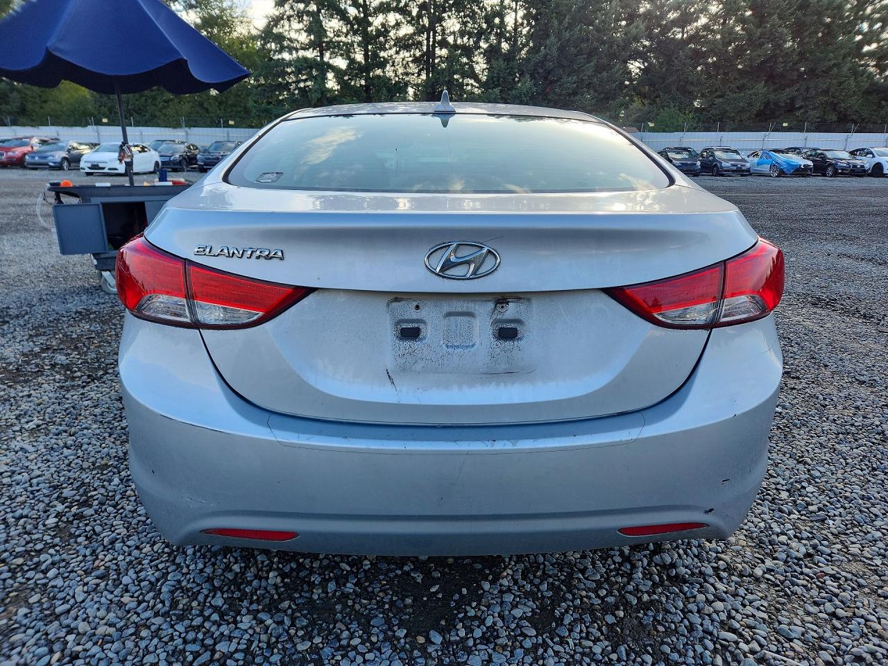 2013 Hyundai Elantra Gls Silver vin: 5NPDH4AE2DH420265