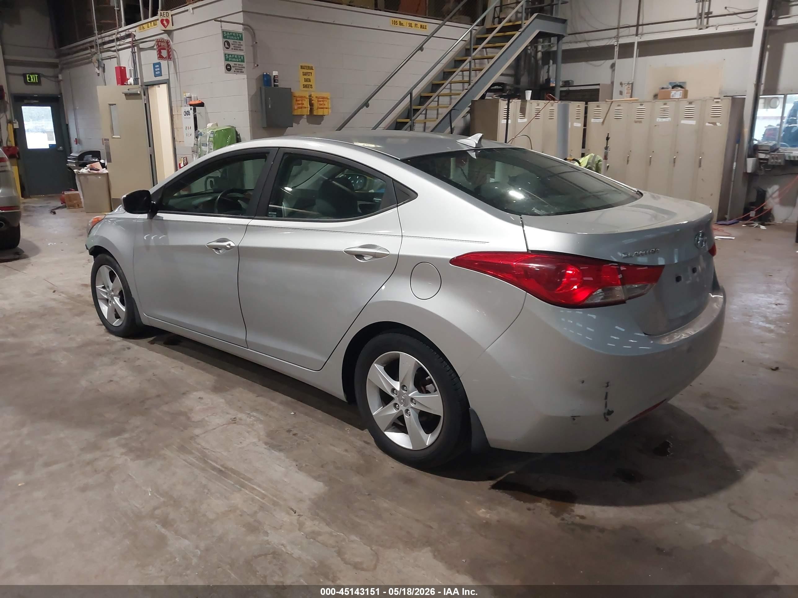 2013 Hyundai Elantra Gls Silver vin: 5NPDH4AE2DH423912