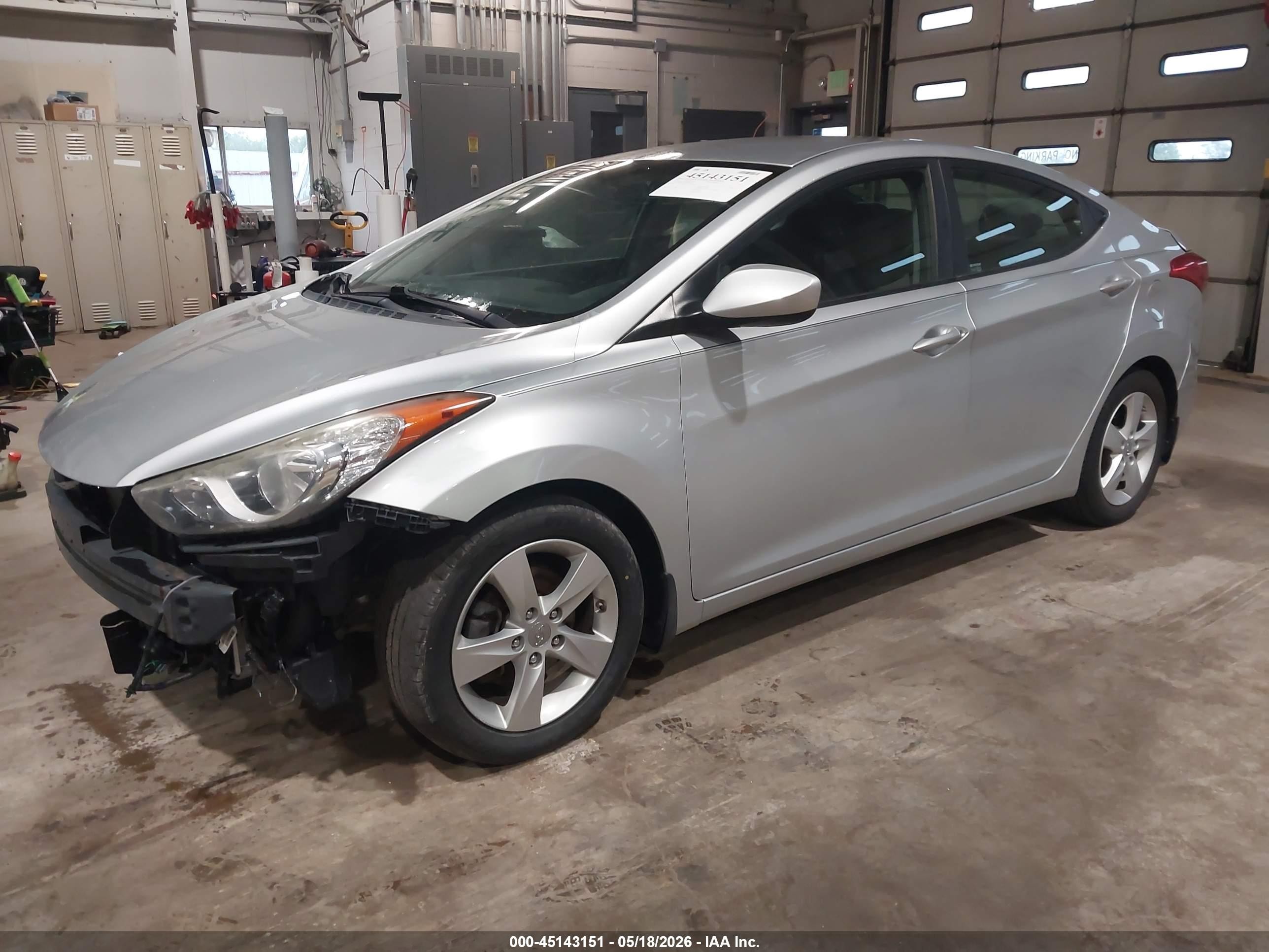 2013 Hyundai Elantra Gls Silver vin: 5NPDH4AE2DH423912