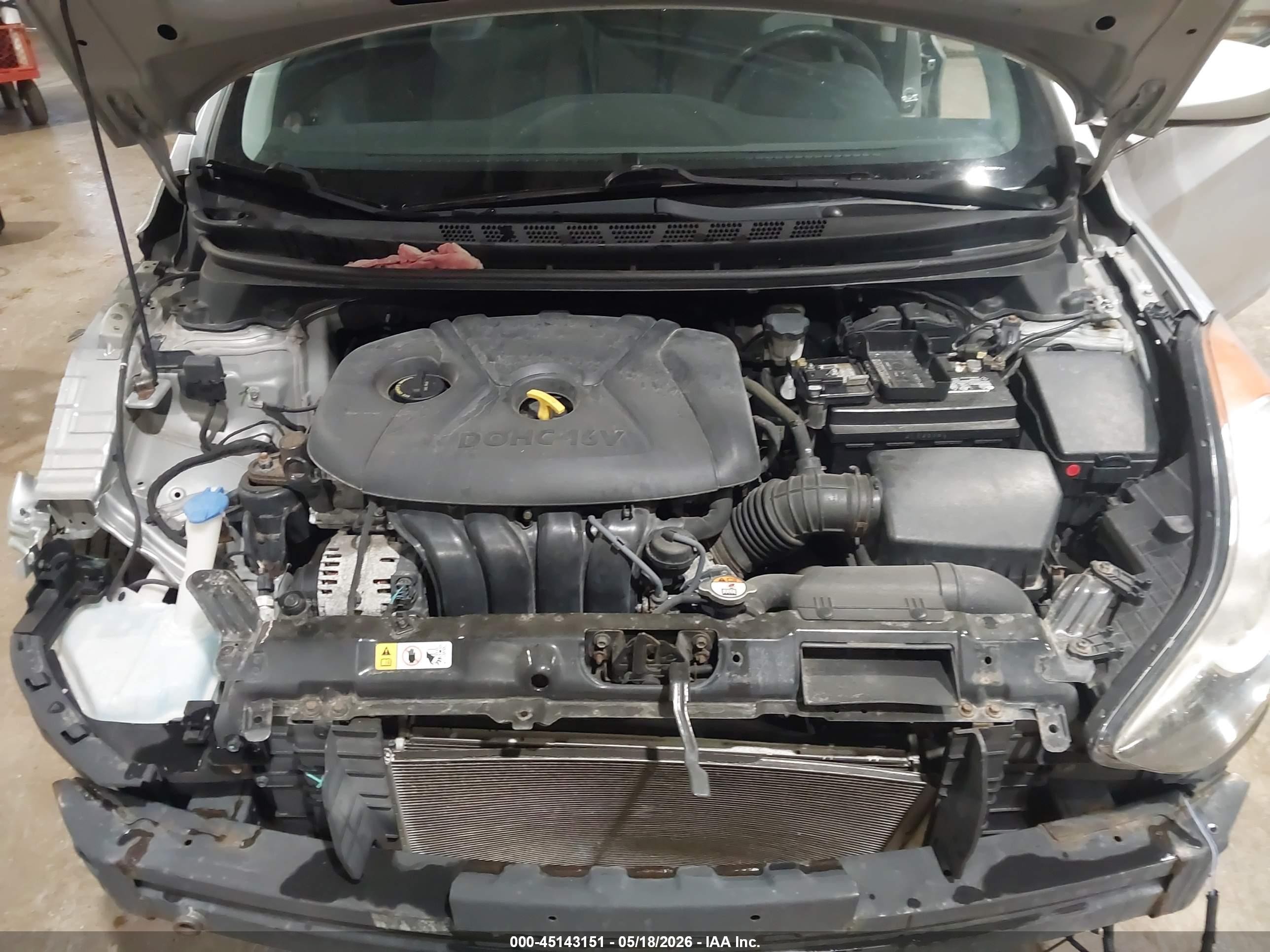 2013 Hyundai Elantra Gls Silver vin: 5NPDH4AE2DH423912