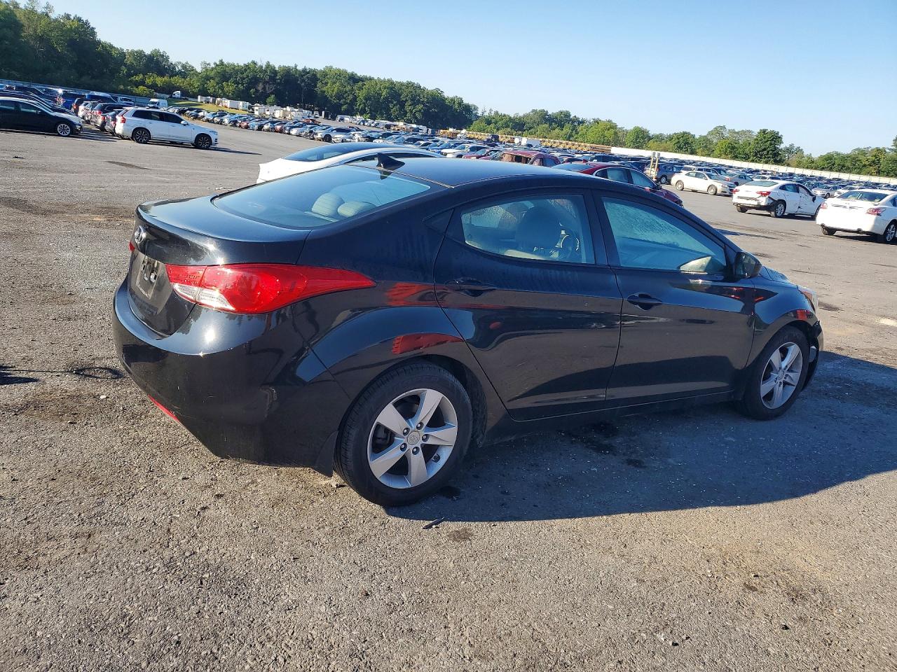 2013 Hyundai Elantra Gls Black vin: 5NPDH4AE2DH423943