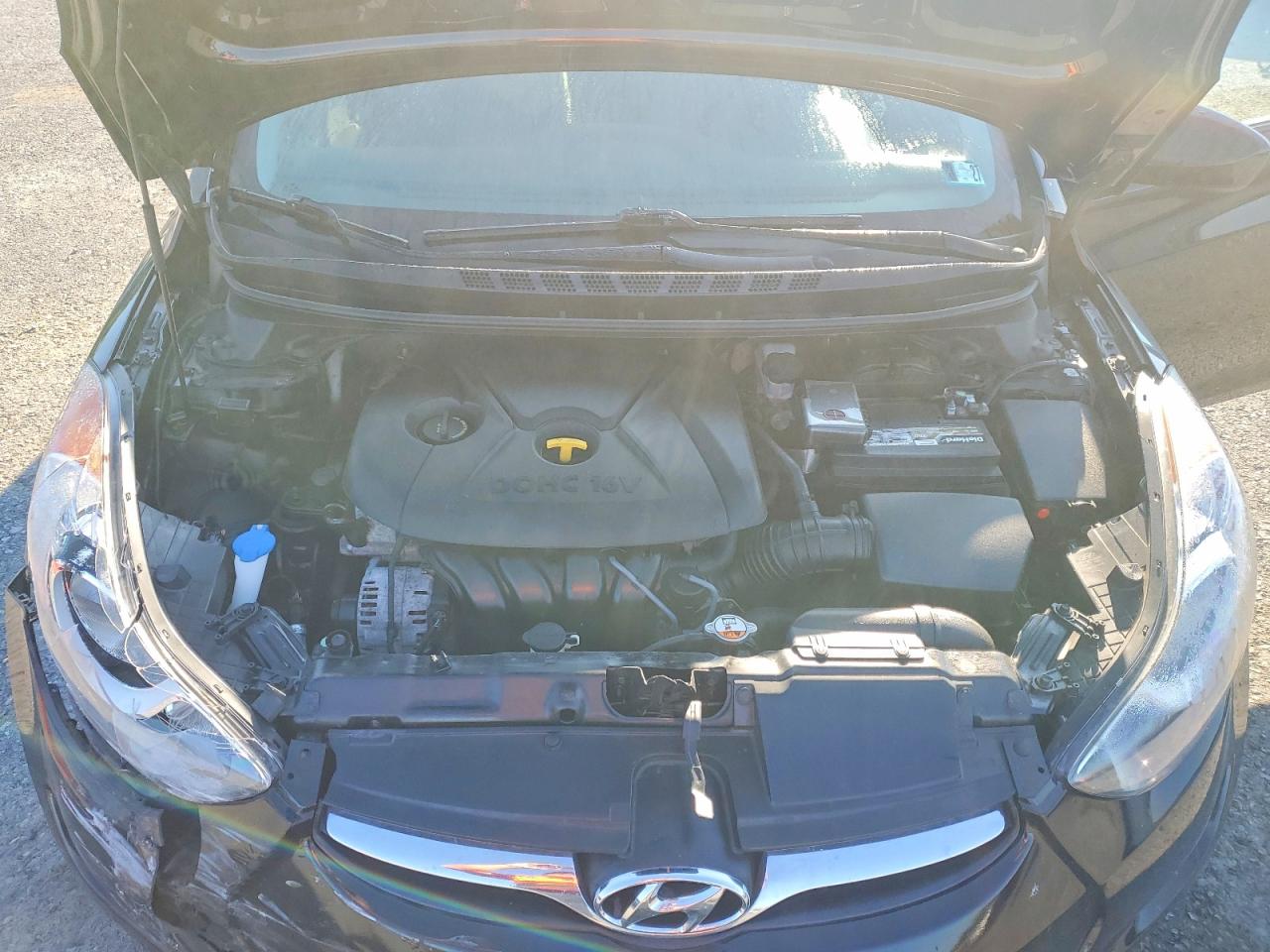 2013 Hyundai Elantra Gls Black vin: 5NPDH4AE2DH423943