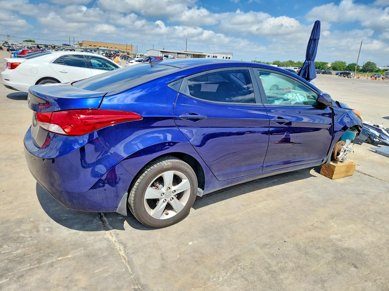 2013 Hyundai Elantra Gls Blue vin: 5NPDH4AE2DH426633