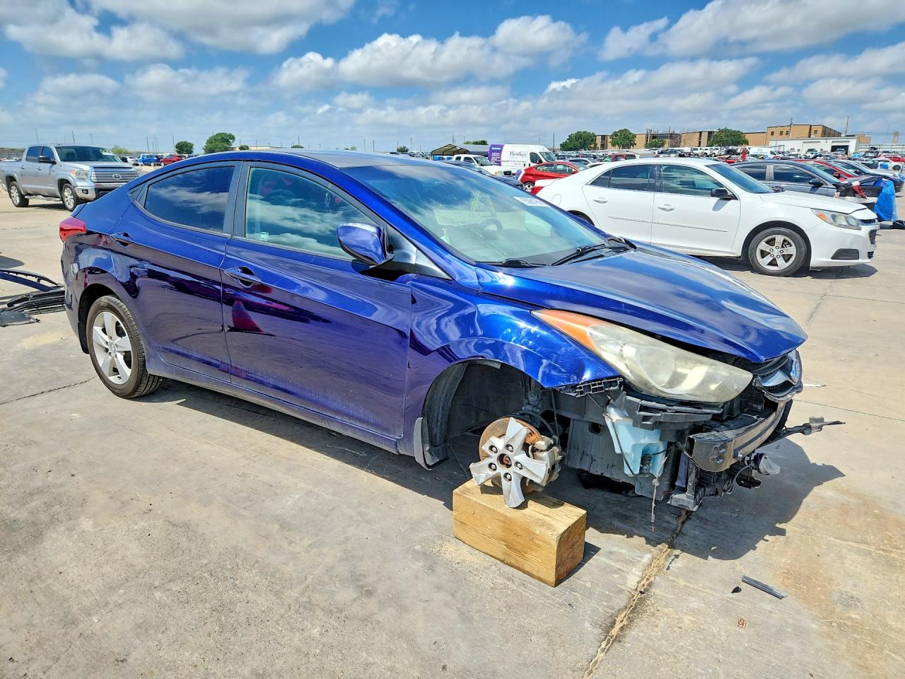 2013 Hyundai Elantra Gls Blue vin: 5NPDH4AE2DH426633